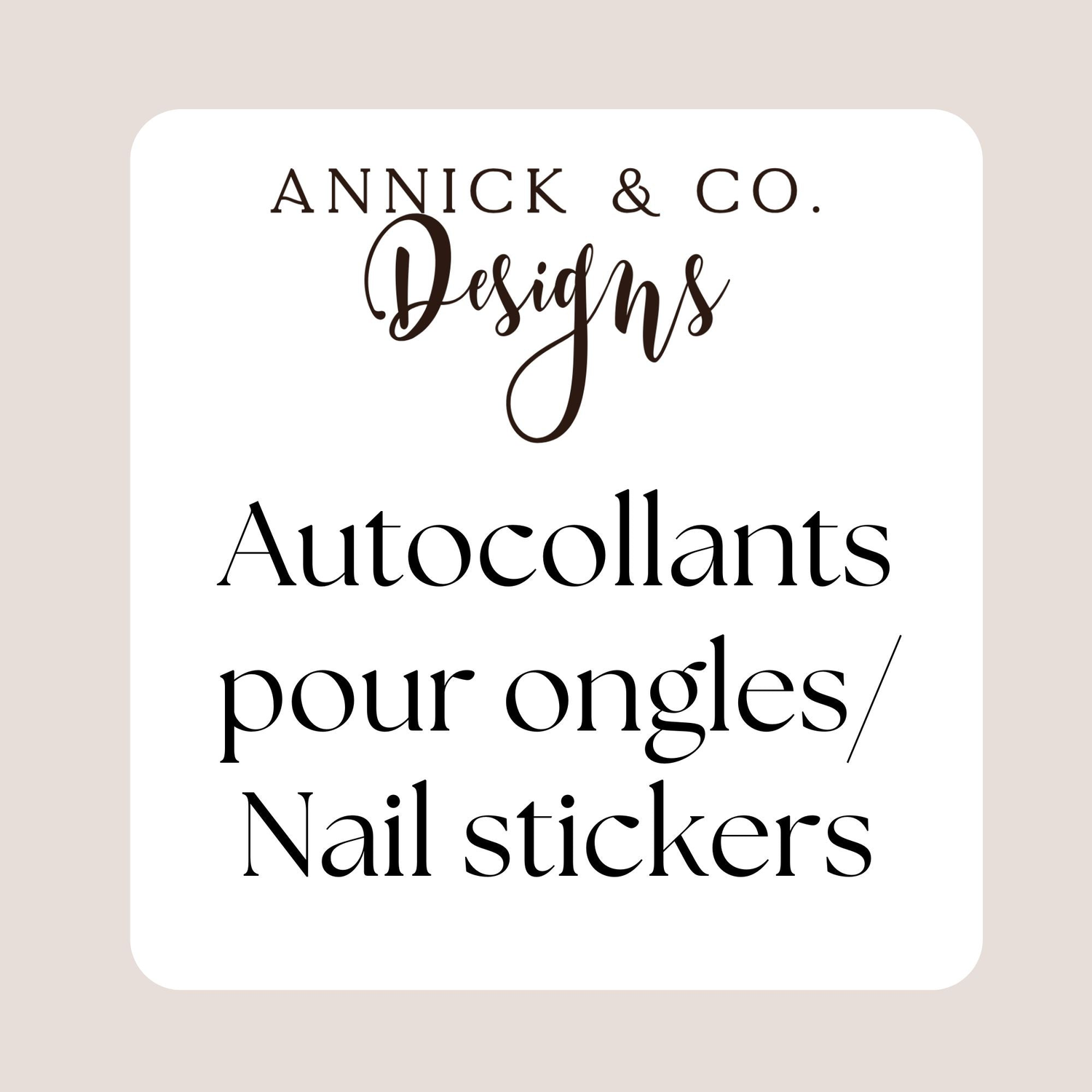 Autocollants pour ongles