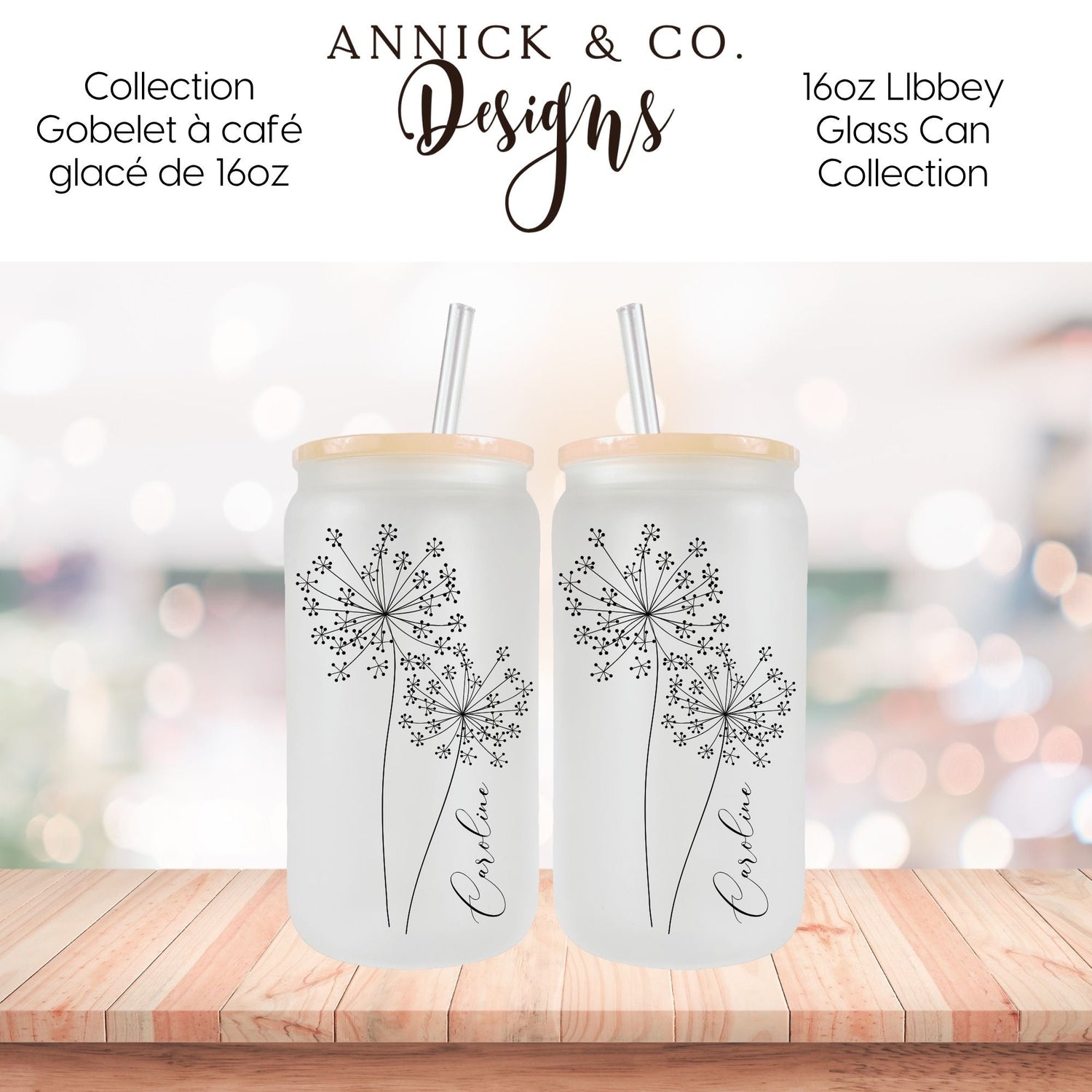 Gobelets/Tasses 16oz Fleurs