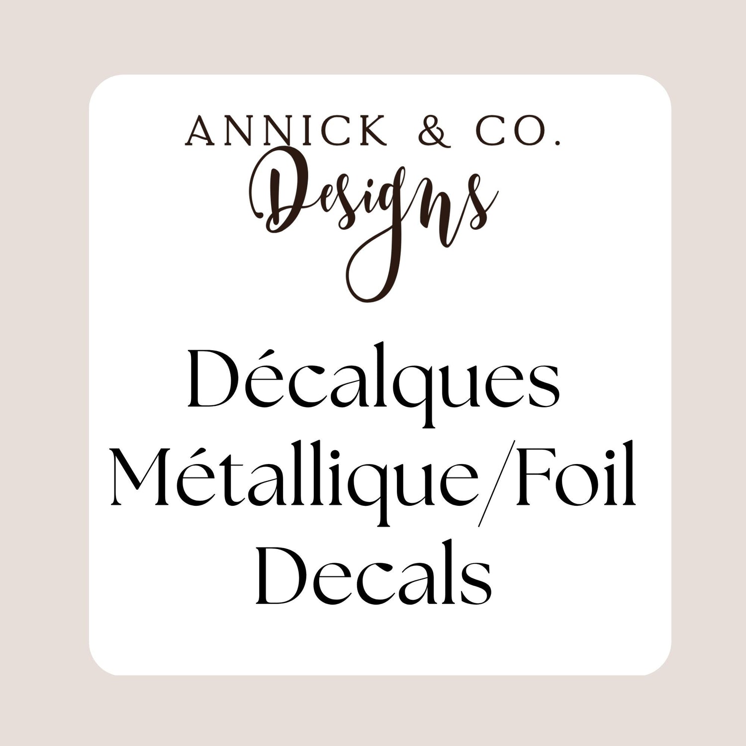 Décalques Métalliques et Fleurs noires (overlay)