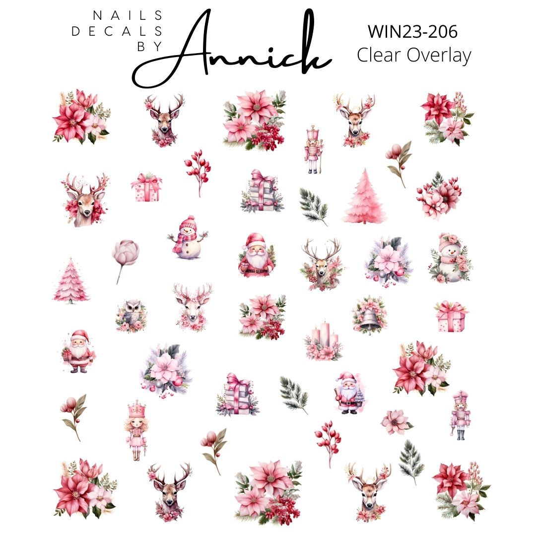 Winter/ & Christmas waterdecals for nails www.annickco.ca