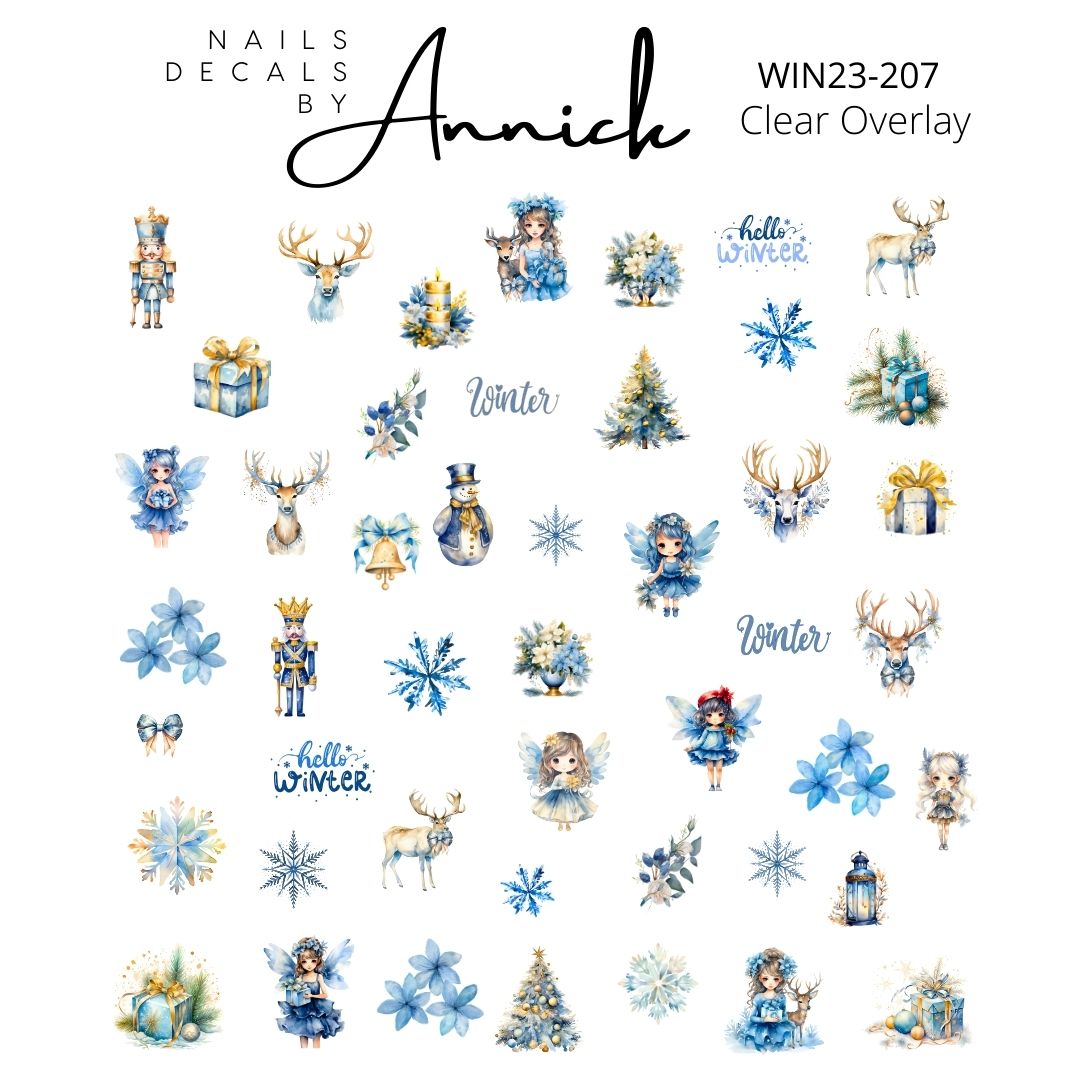 Winter/ & Christmas waterdecals for nails www.annickco.ca