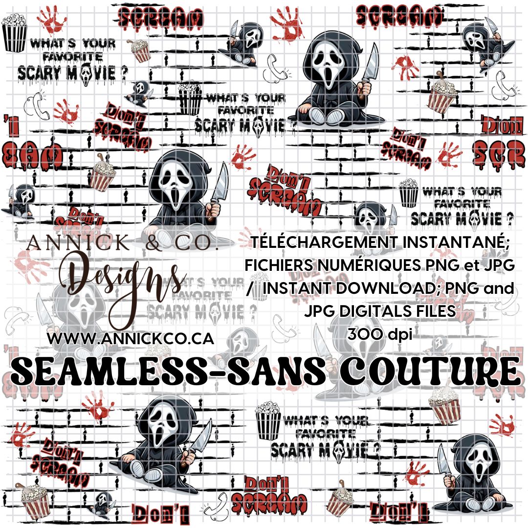 HALLOWEEN montres - Fichier numérique PNG sans couture