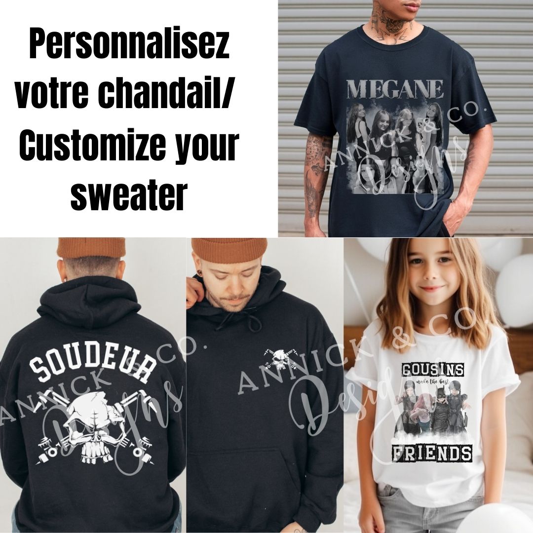 Chandail Personnalisé – Créez le vôtre !