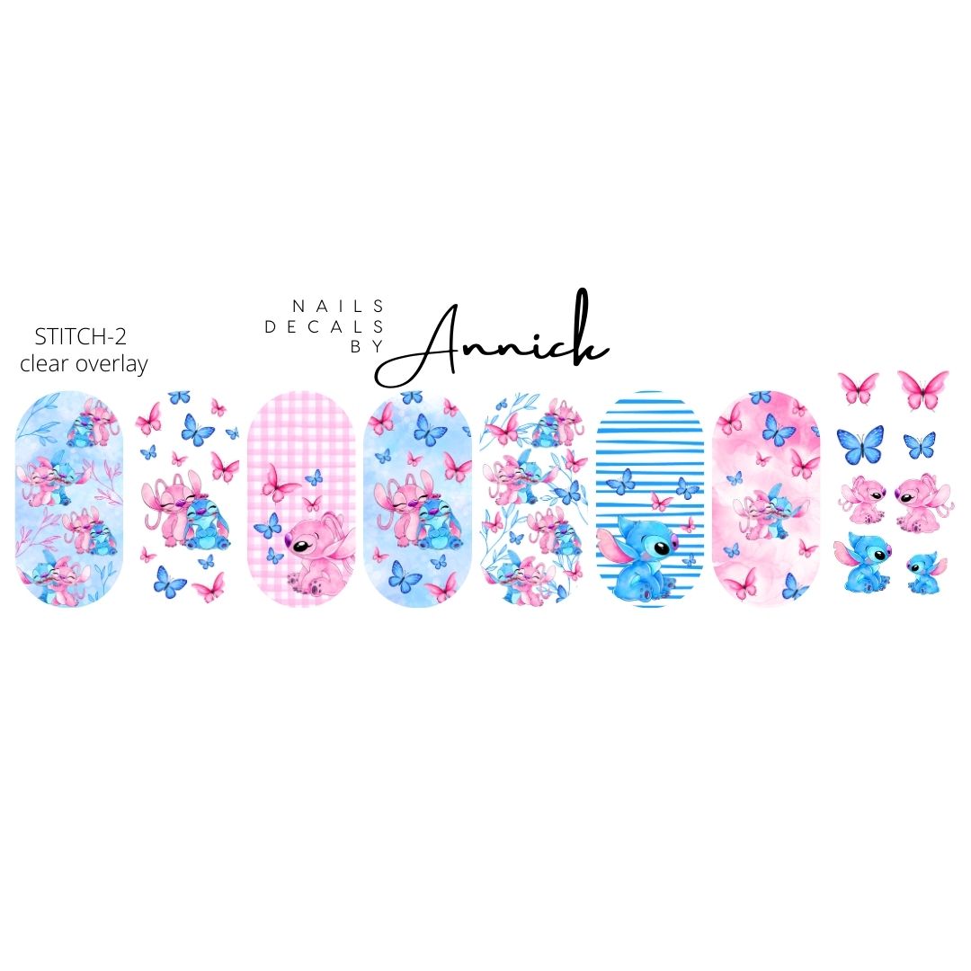 STITCH AND ANGEL Nail Water Transfer Decals
