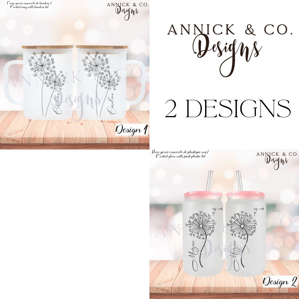 Custom Dandelion mug www.annickco.ca
