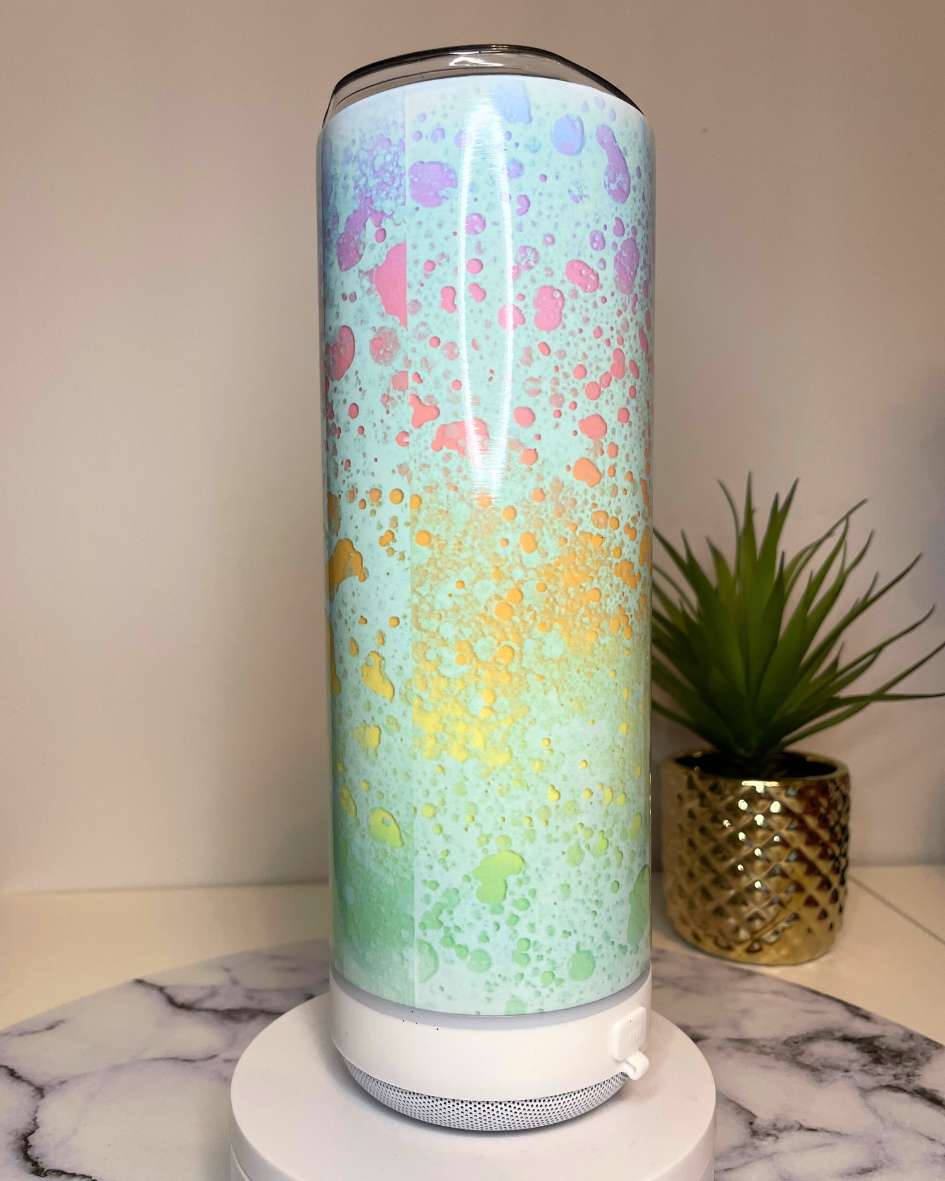 Gobelet (tumbler)20oz avec haut-parleur Bluetooth Summer Vibes, 20oz tumbler with Bluetooth speaker Annick&CoDesigns