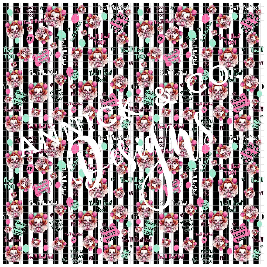 IT MOVIE- SEAMLESS PNG Digital File