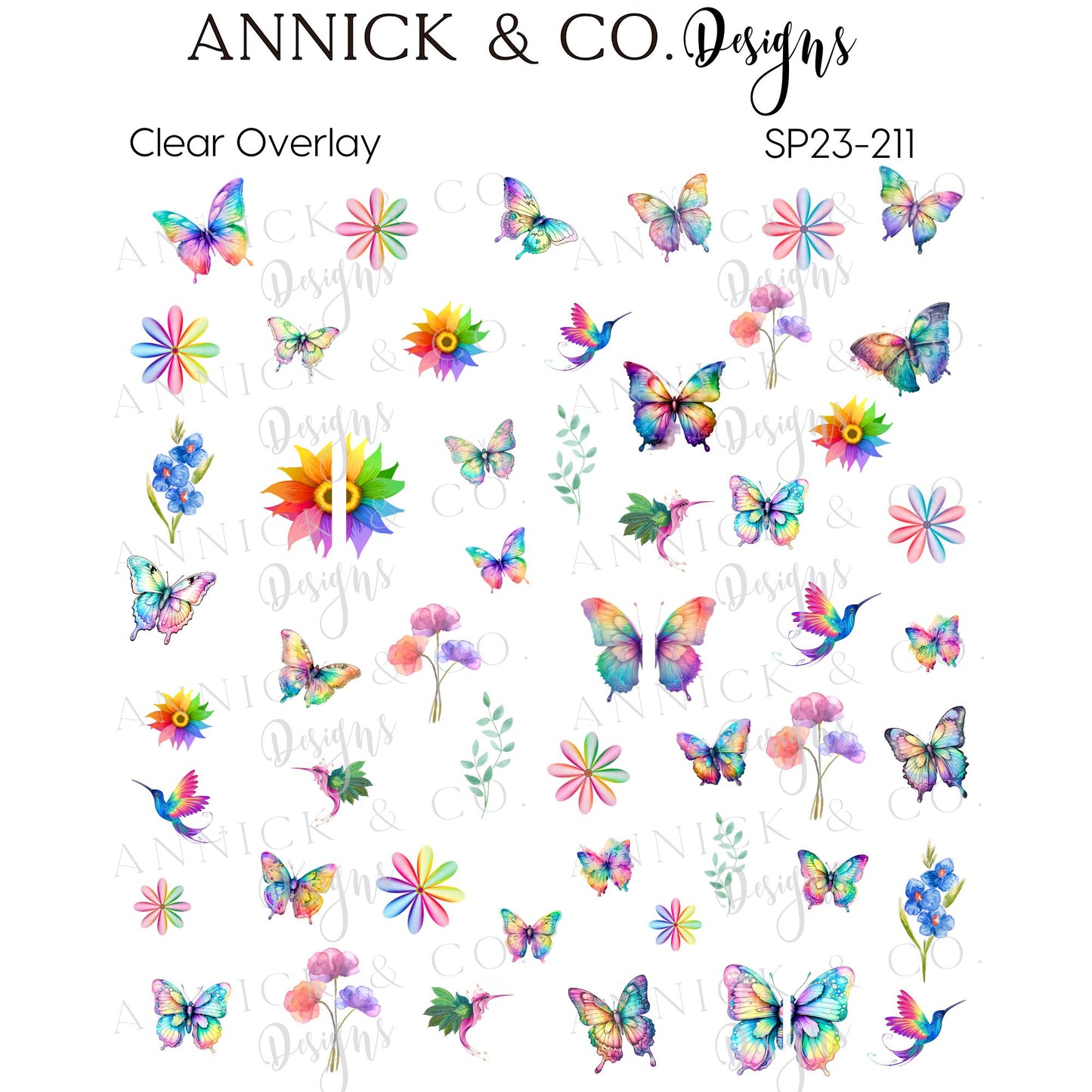 Spring nails decals www.annickco.ca