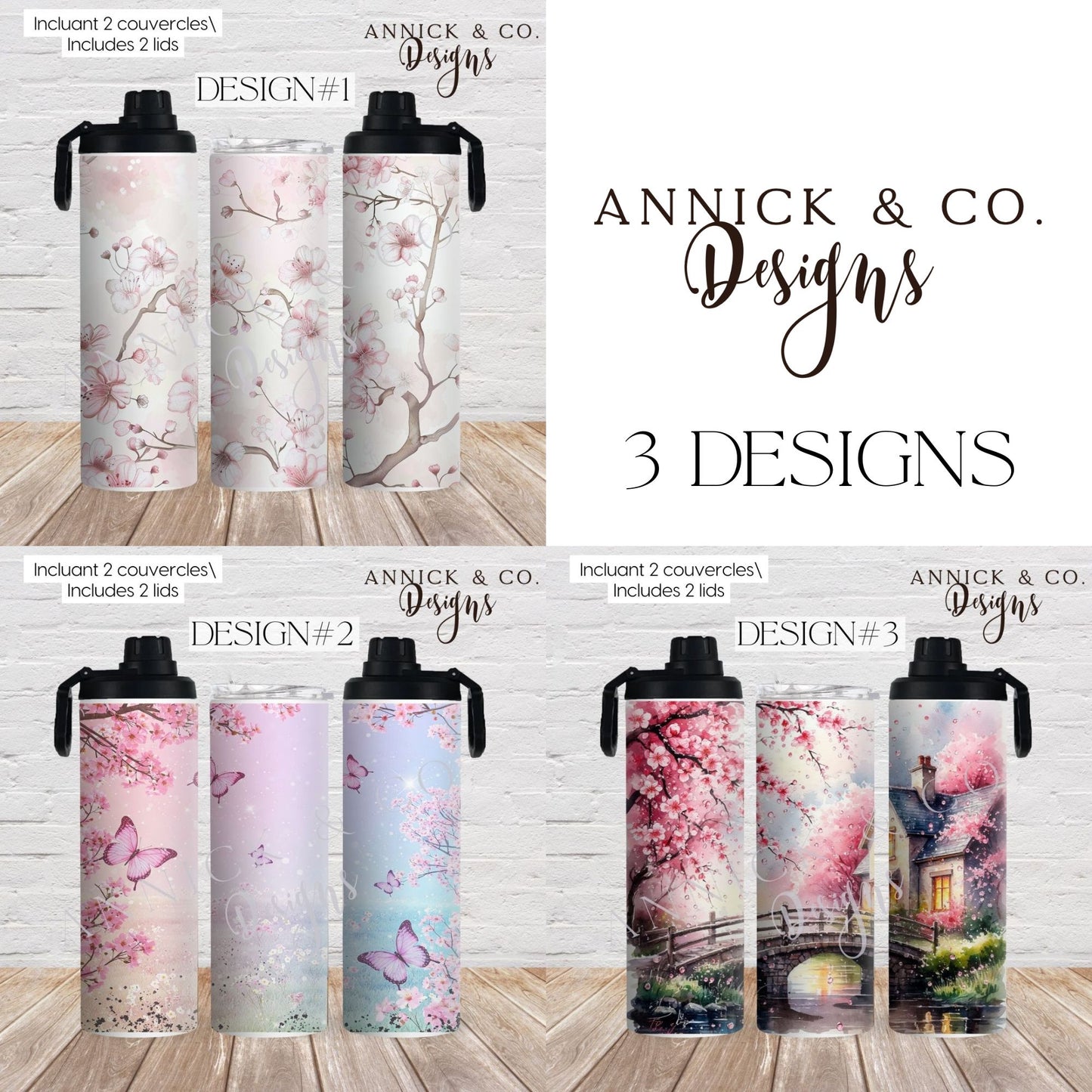 Sakura- Cherry Blossom 20oz 2in1 Tumbler