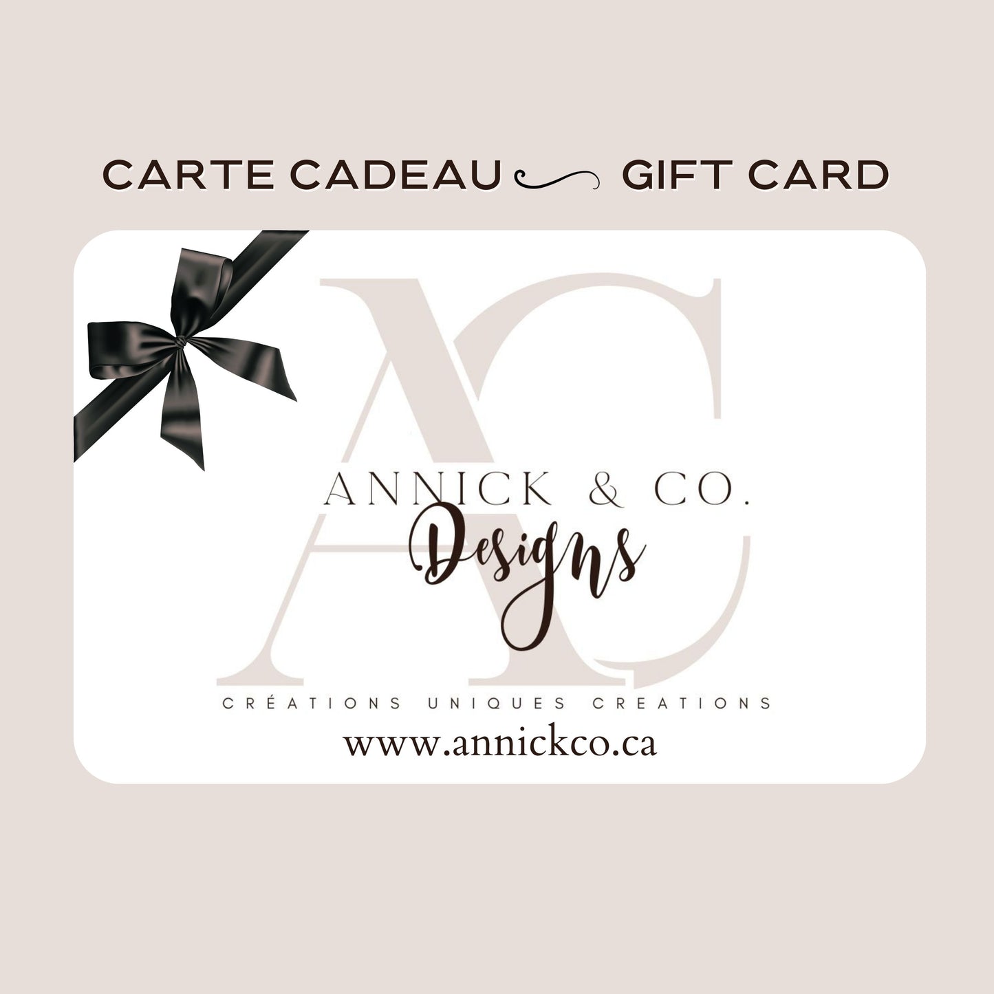 Carte cadeau/Gift Card