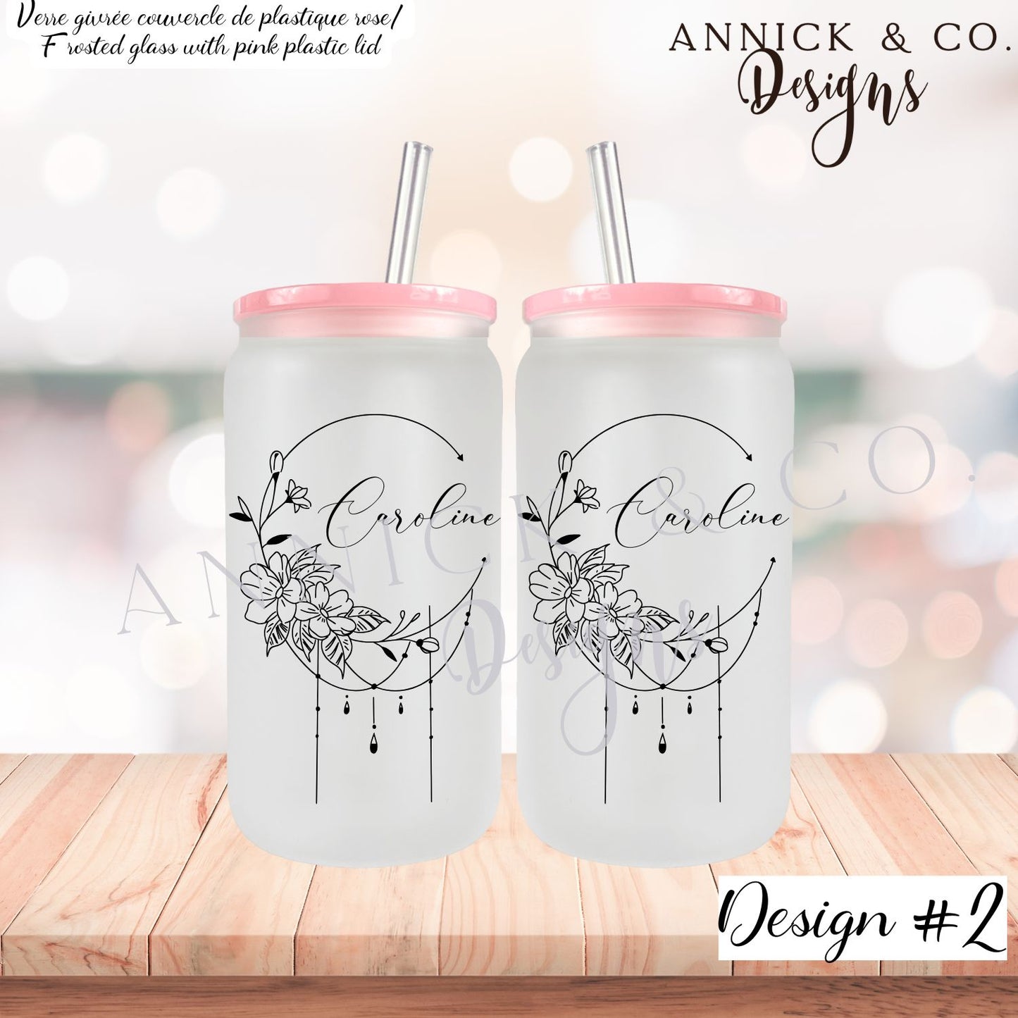 Customazible 16oz Iced Coffee Tumbler or 15oz Frosted Mug