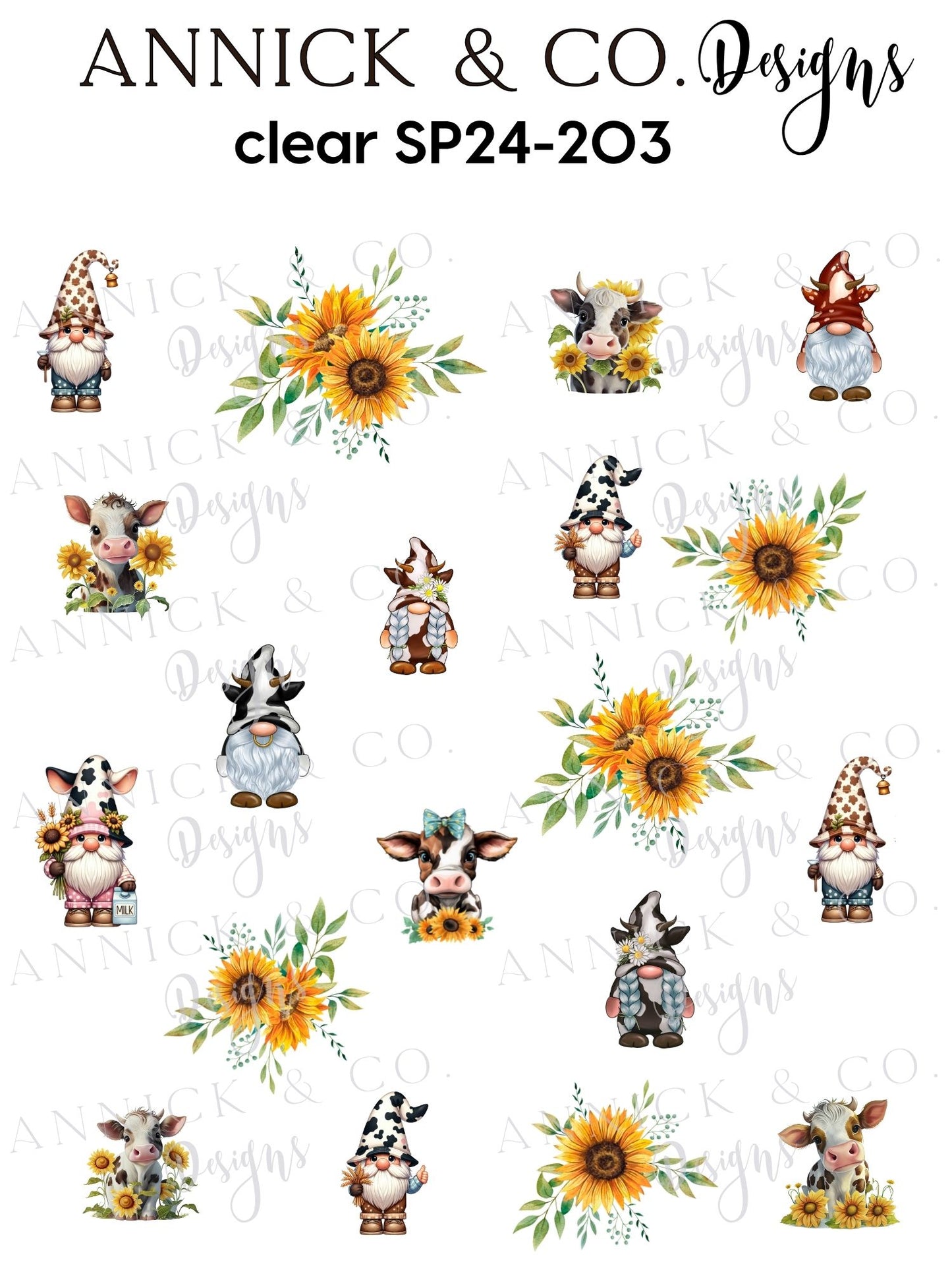 Cutes GNOMES Beginner Friendly Nail Decals, Floral Nail Stickers for Easy DIY Manicure, No Skill Nail Art