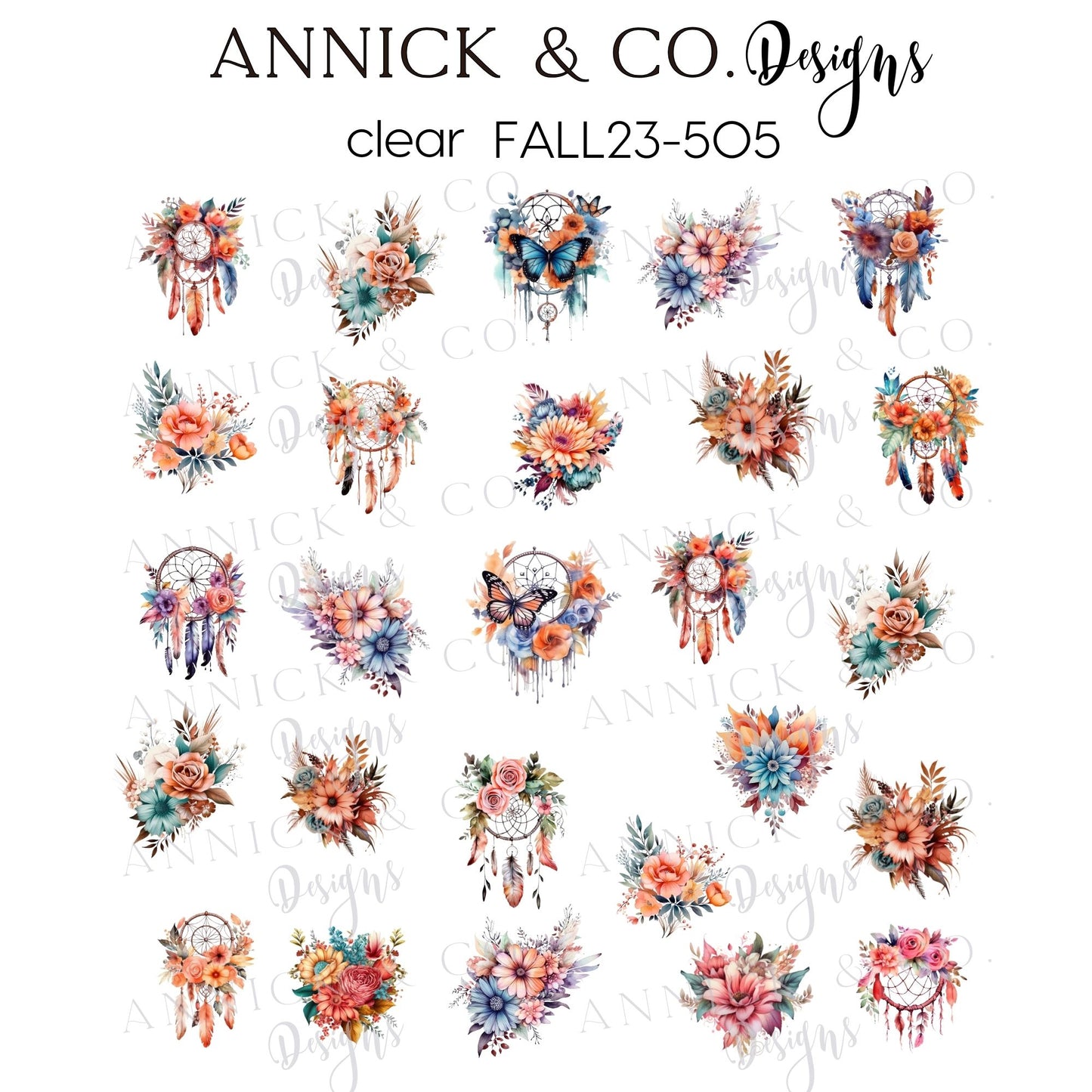 Dream catchers, Decals for nails www.annickco.ca