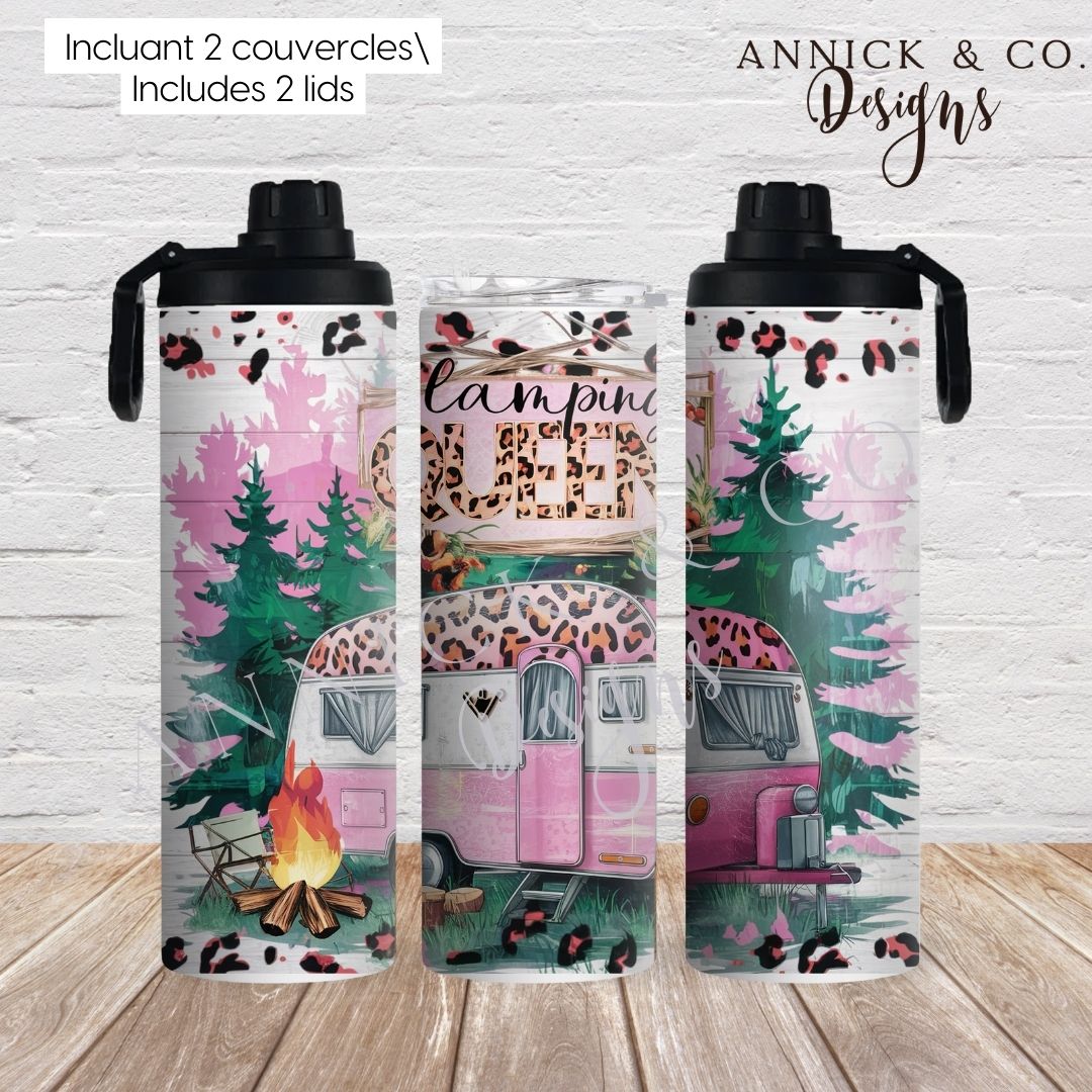 Camping Queen 2in1 sport bottle www.annickco.ca