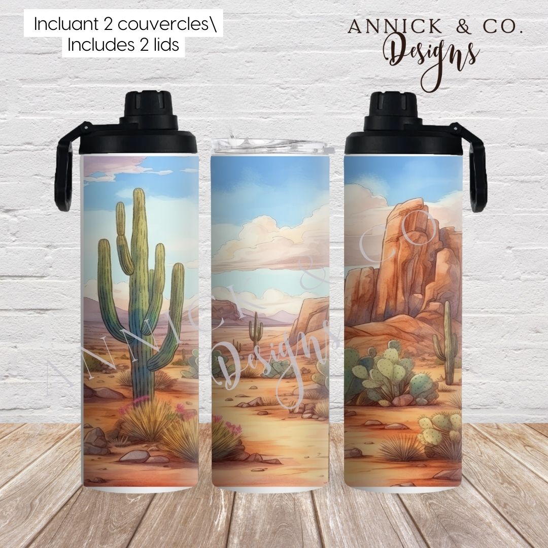 Desert 20oz 2in1 Sports Bottle/tumbler