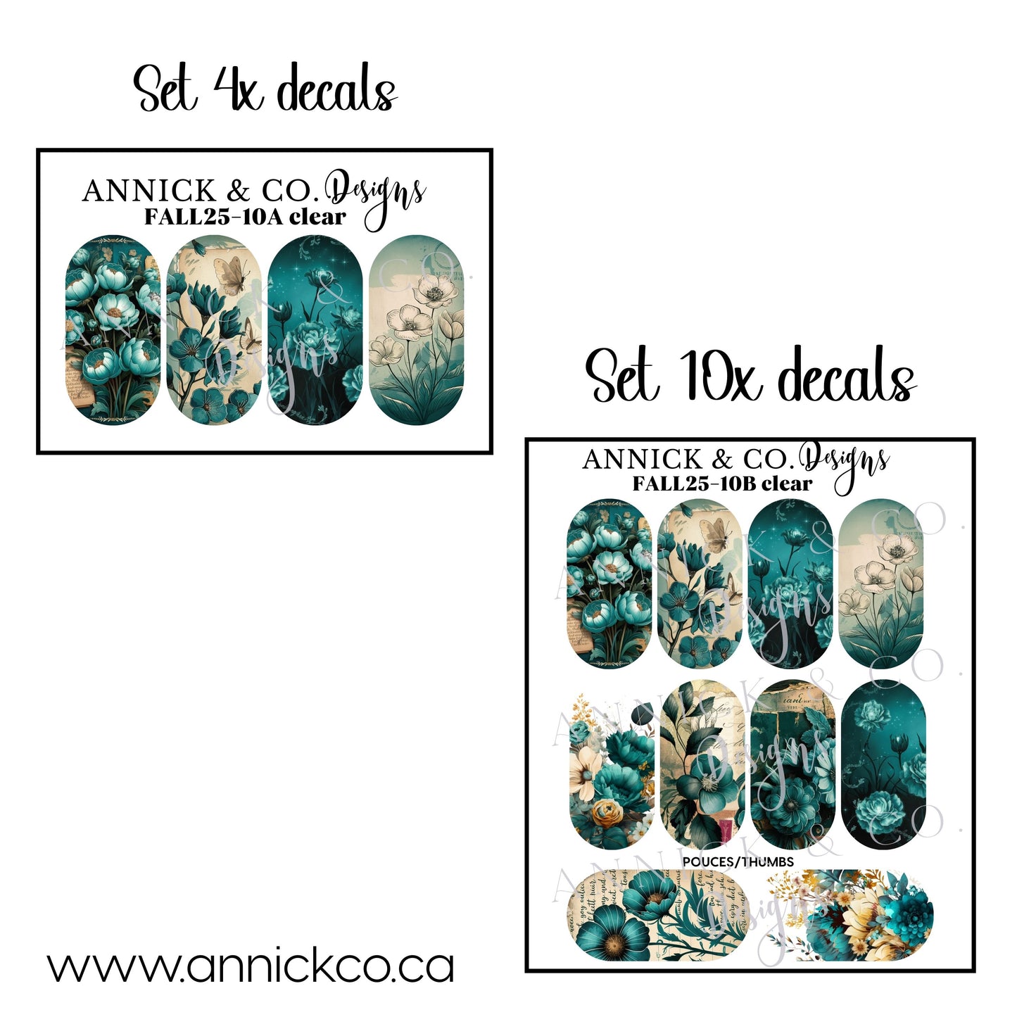 Falls Waterslide Nail Decals