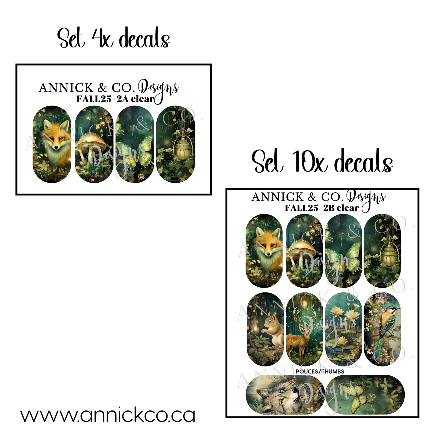 Falls Waterslide Nail Decals