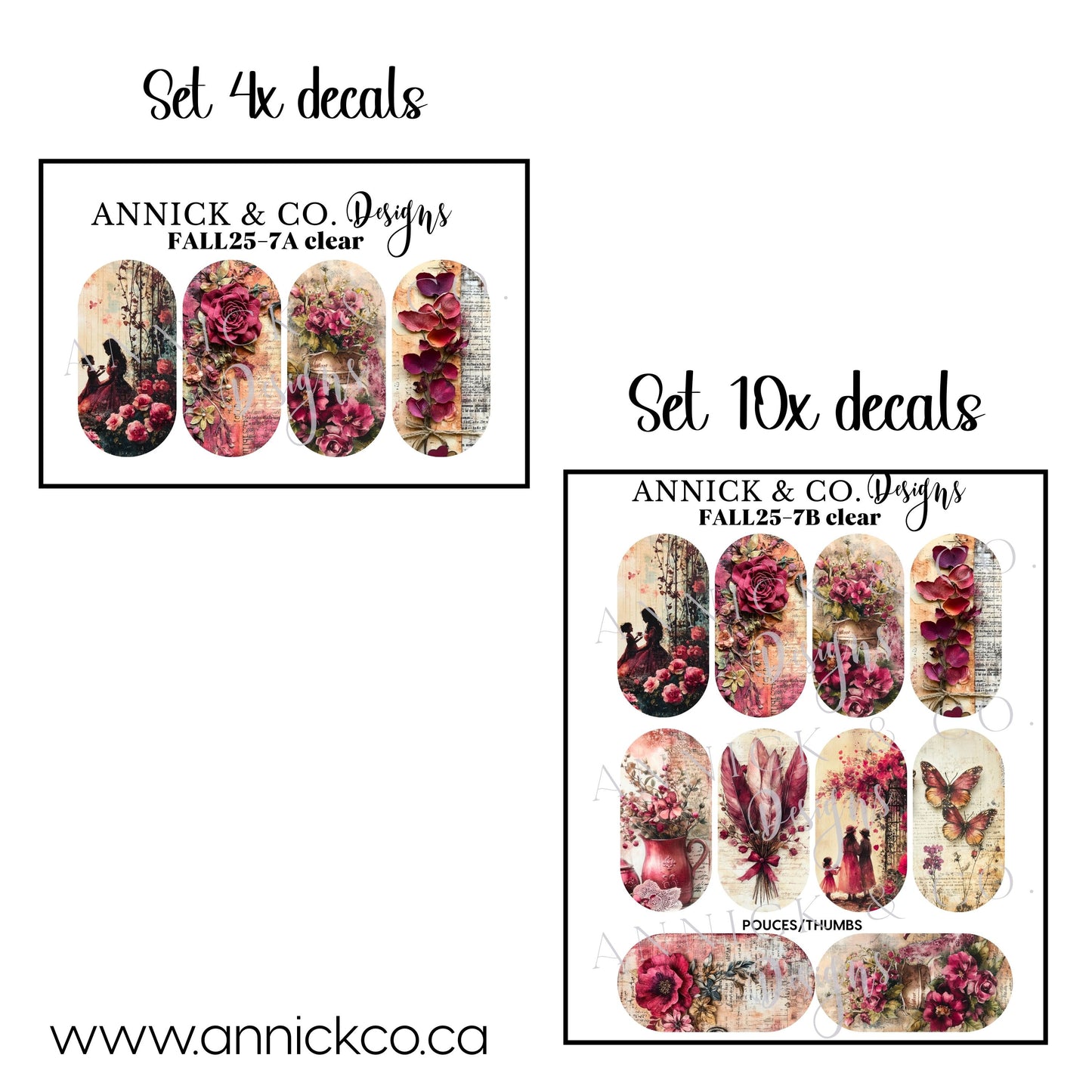 Falls Waterslide Nail Decals