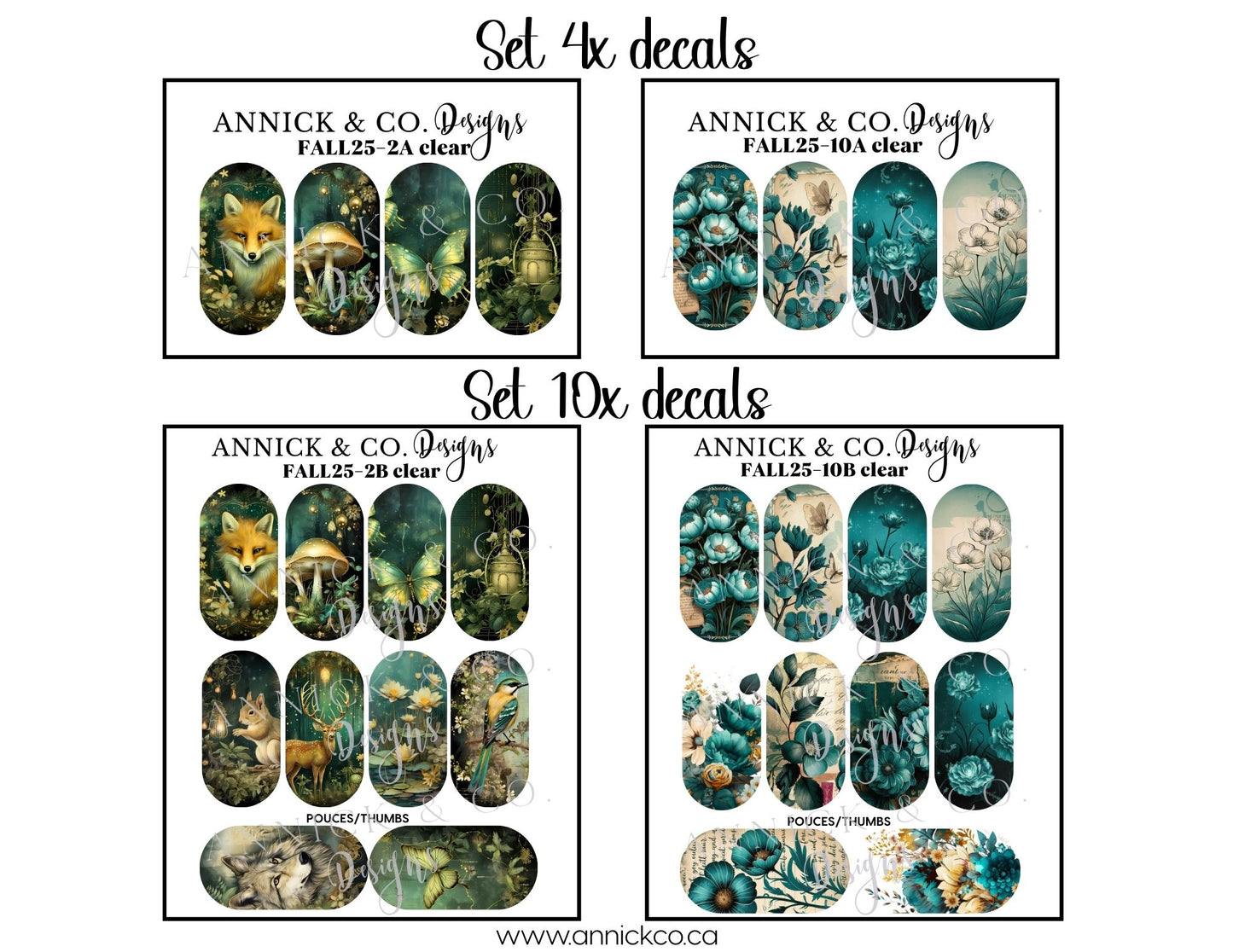 Falls Waterslide Nail Decals