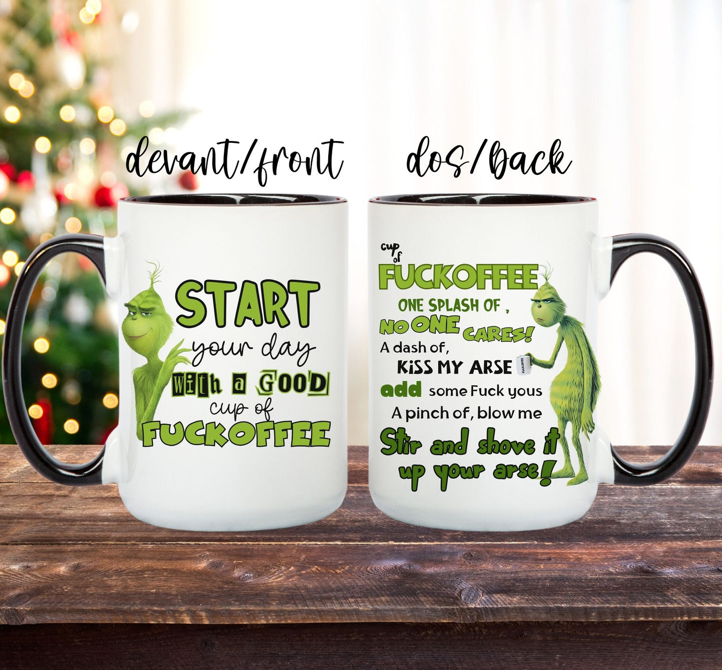 fuckoffee the grinch mug www.annickco.ca