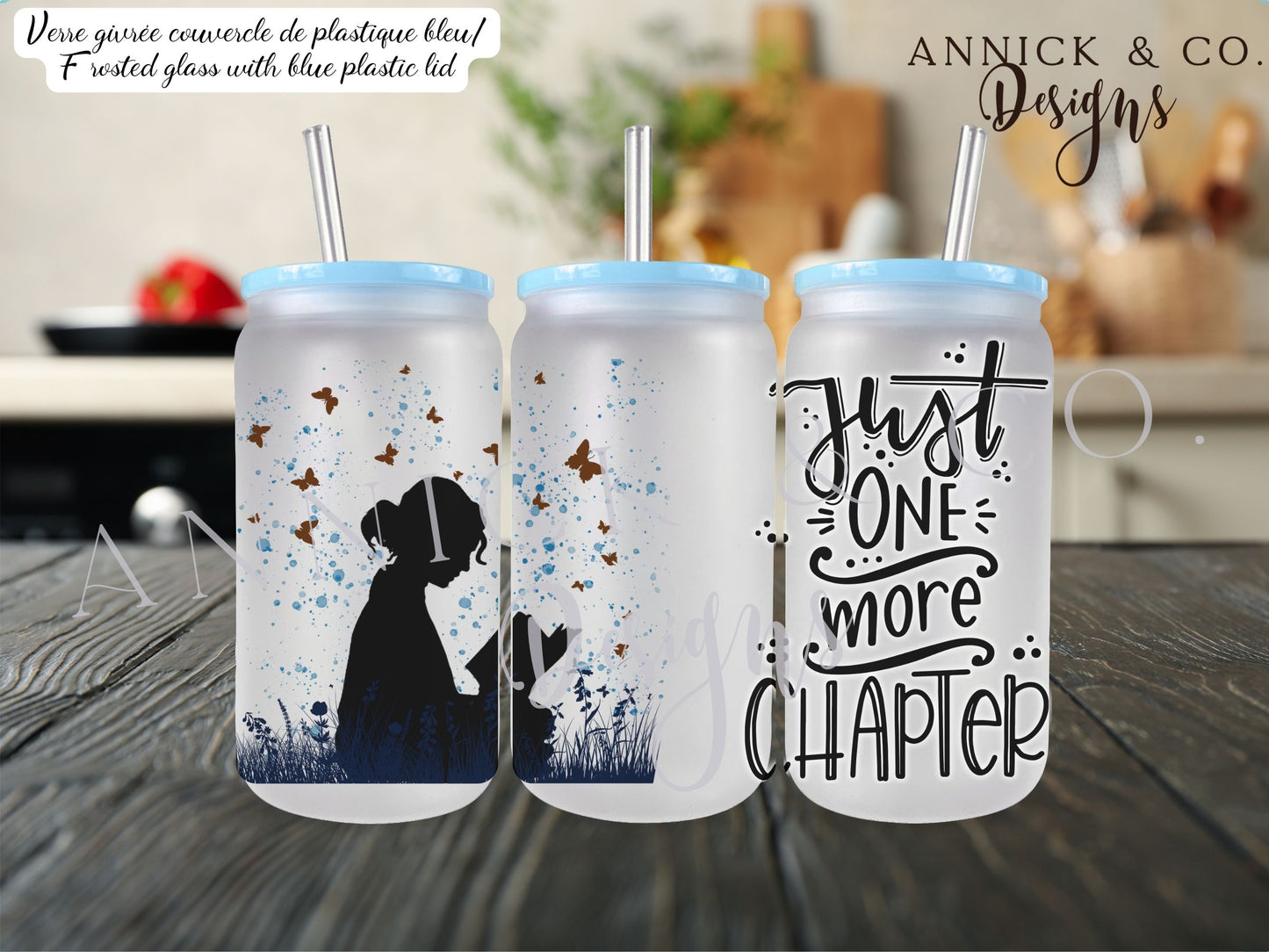 16oz Iced Coffee Tumbler or 15oz Frosted Mug Just one more chapter
