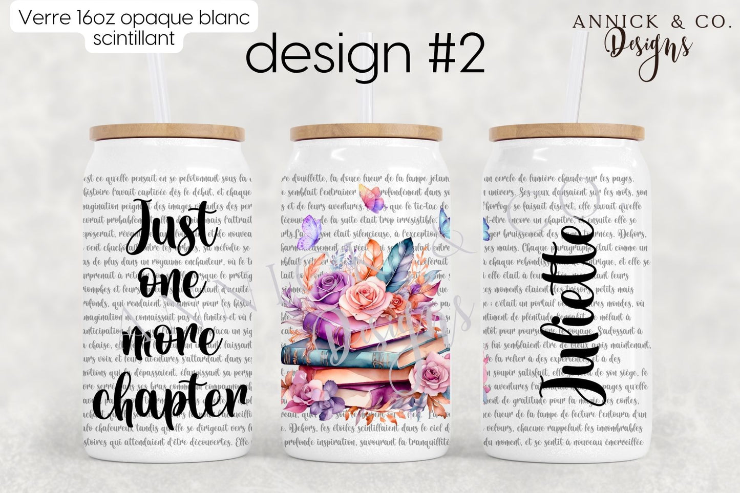 16oz Iced Coffee Tumbler or 15oz Frosted Mug Just one more chapter
