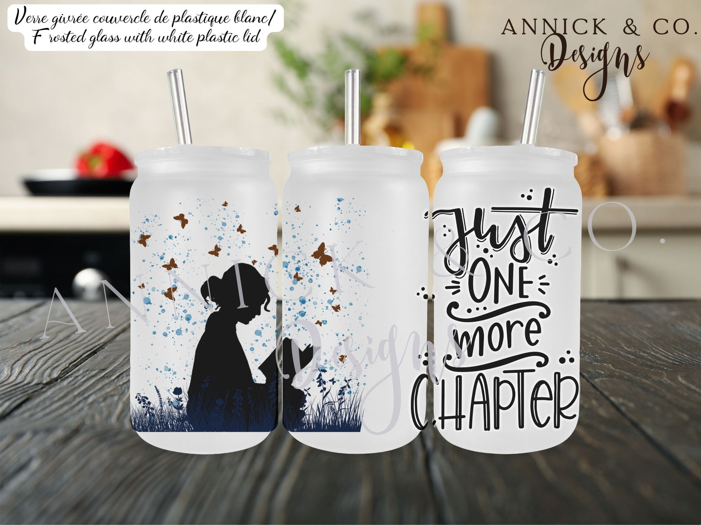16oz Iced Coffee Tumbler or 15oz Frosted Mug Just one more chapter