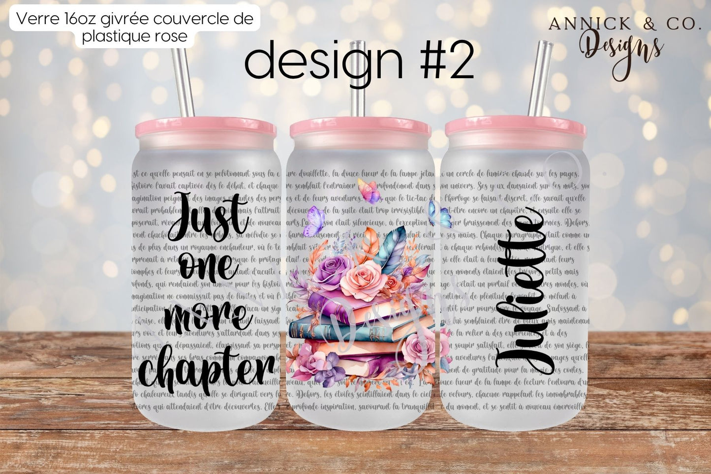 16oz Iced Coffee Tumbler or 15oz Frosted Mug Just one more chapter
