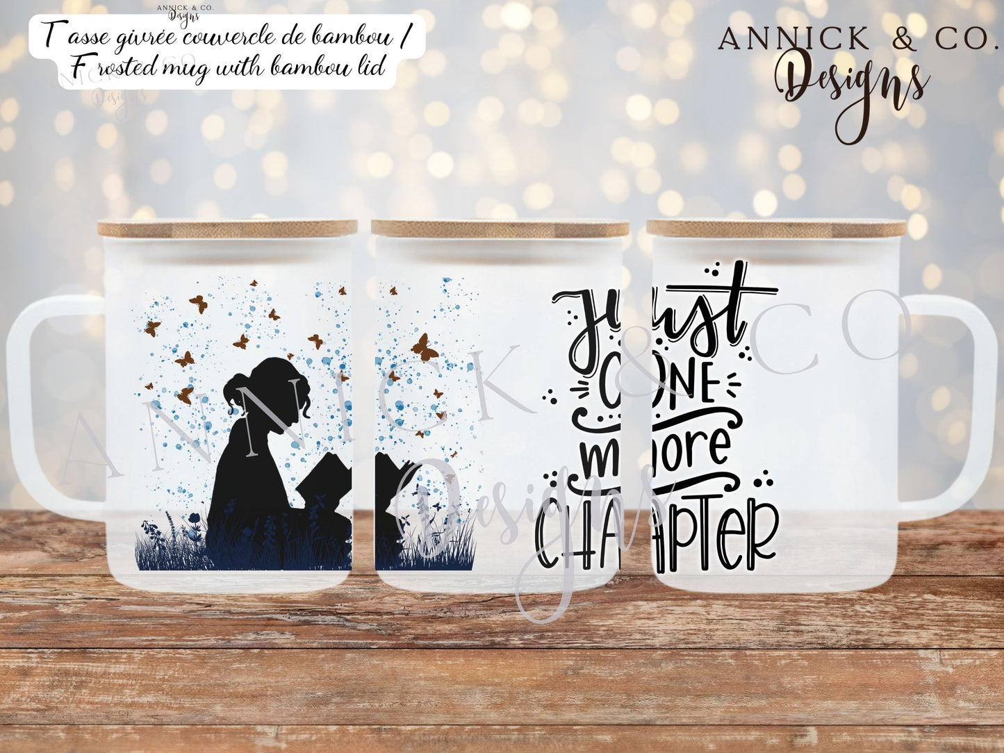 16oz Iced Coffee Tumbler or 15oz Frosted Mug Just one more chapter