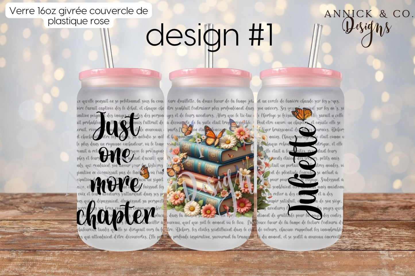 16oz Iced Coffee Tumbler or 15oz Frosted Mug Just one more chapter