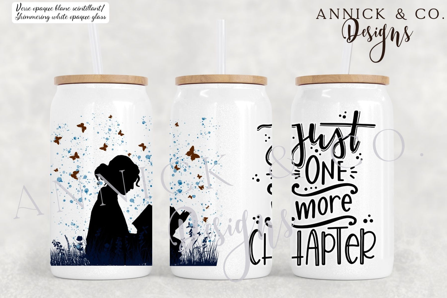 16oz Iced Coffee Tumbler or 15oz Frosted Mug Just one more chapter