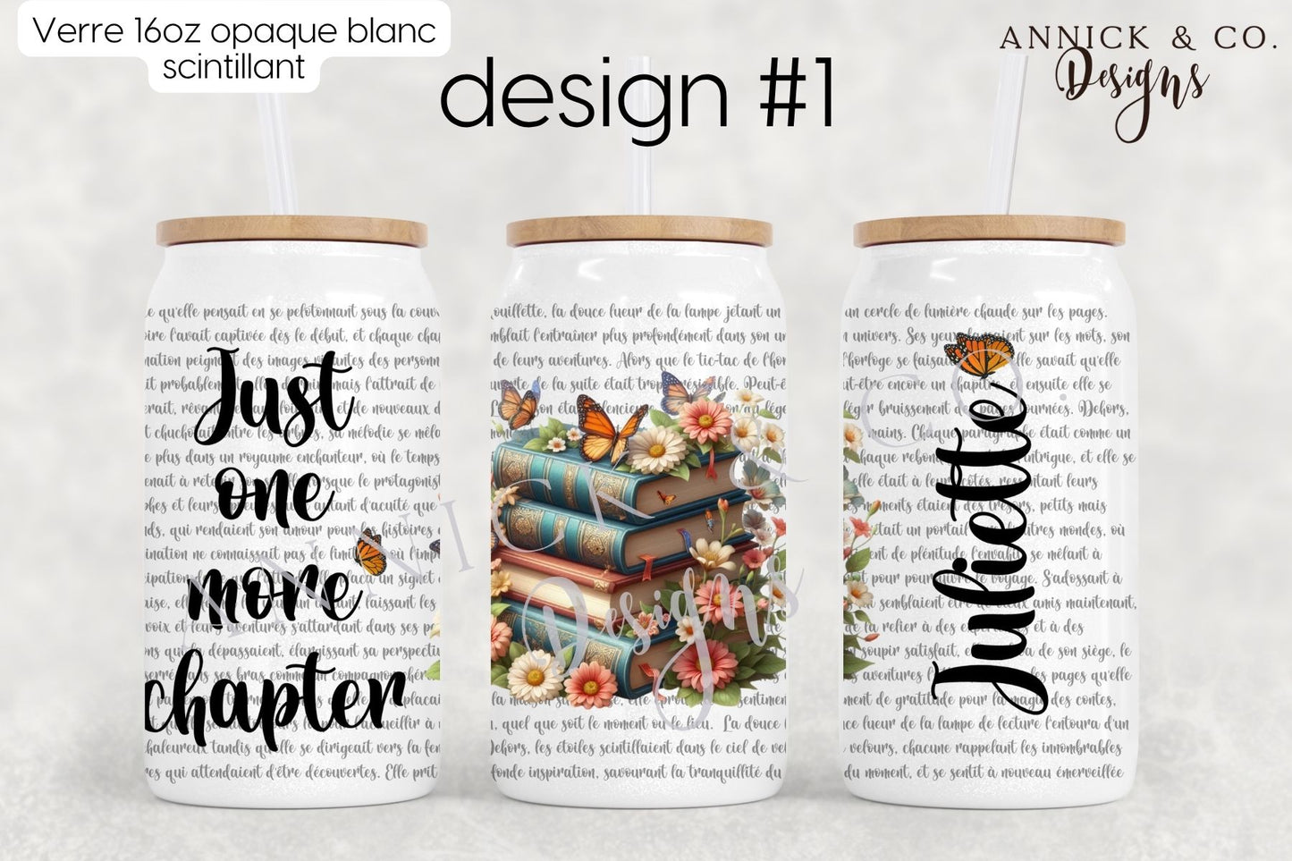 16oz Iced Coffee Tumbler or 15oz Frosted Mug Just one more chapter