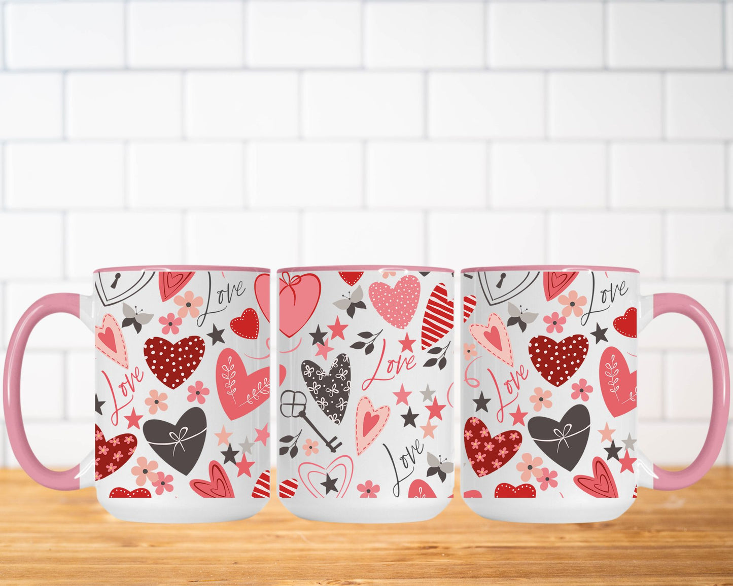 Valentine's Day Hearts Mug