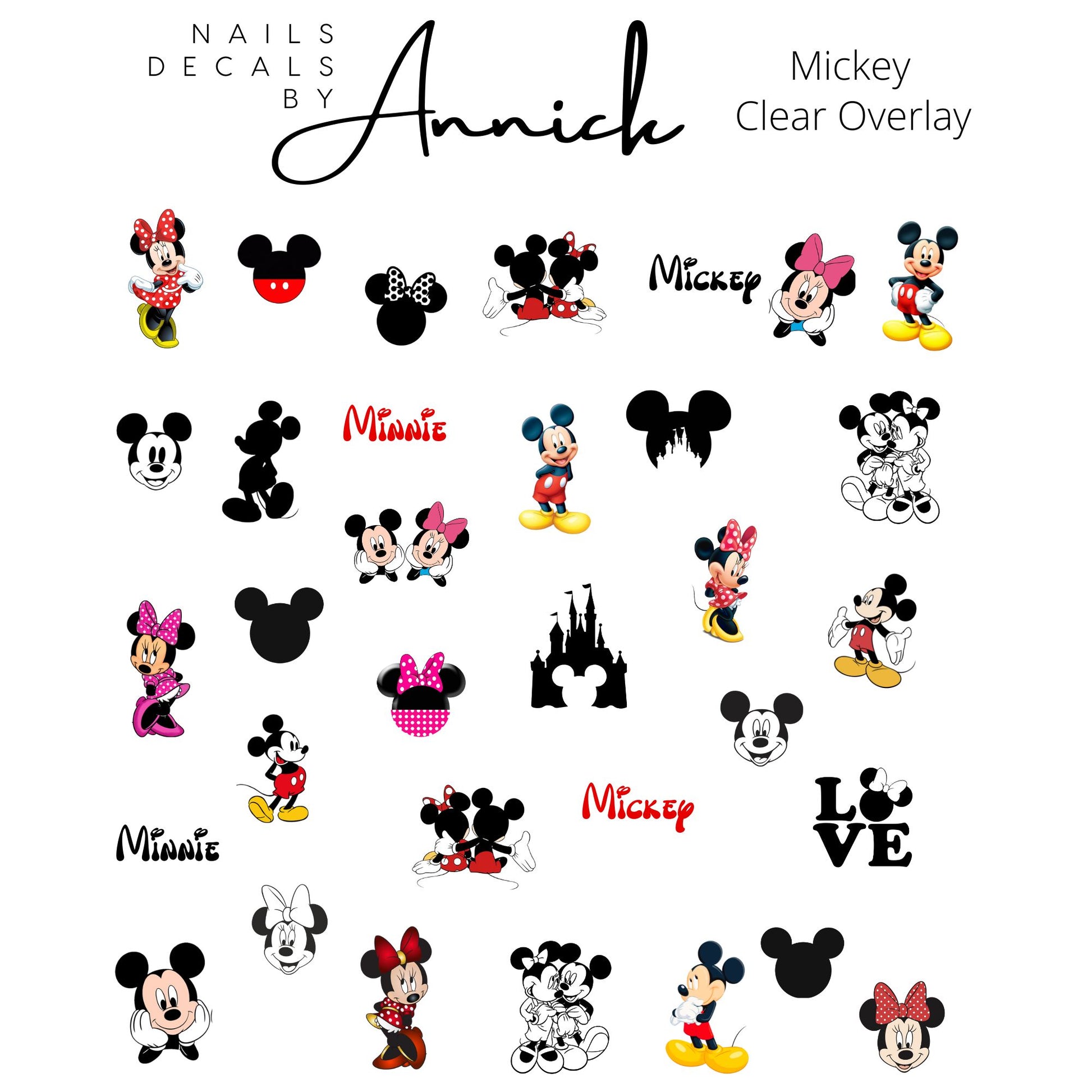 Mickey nails decals www.annickco.ca