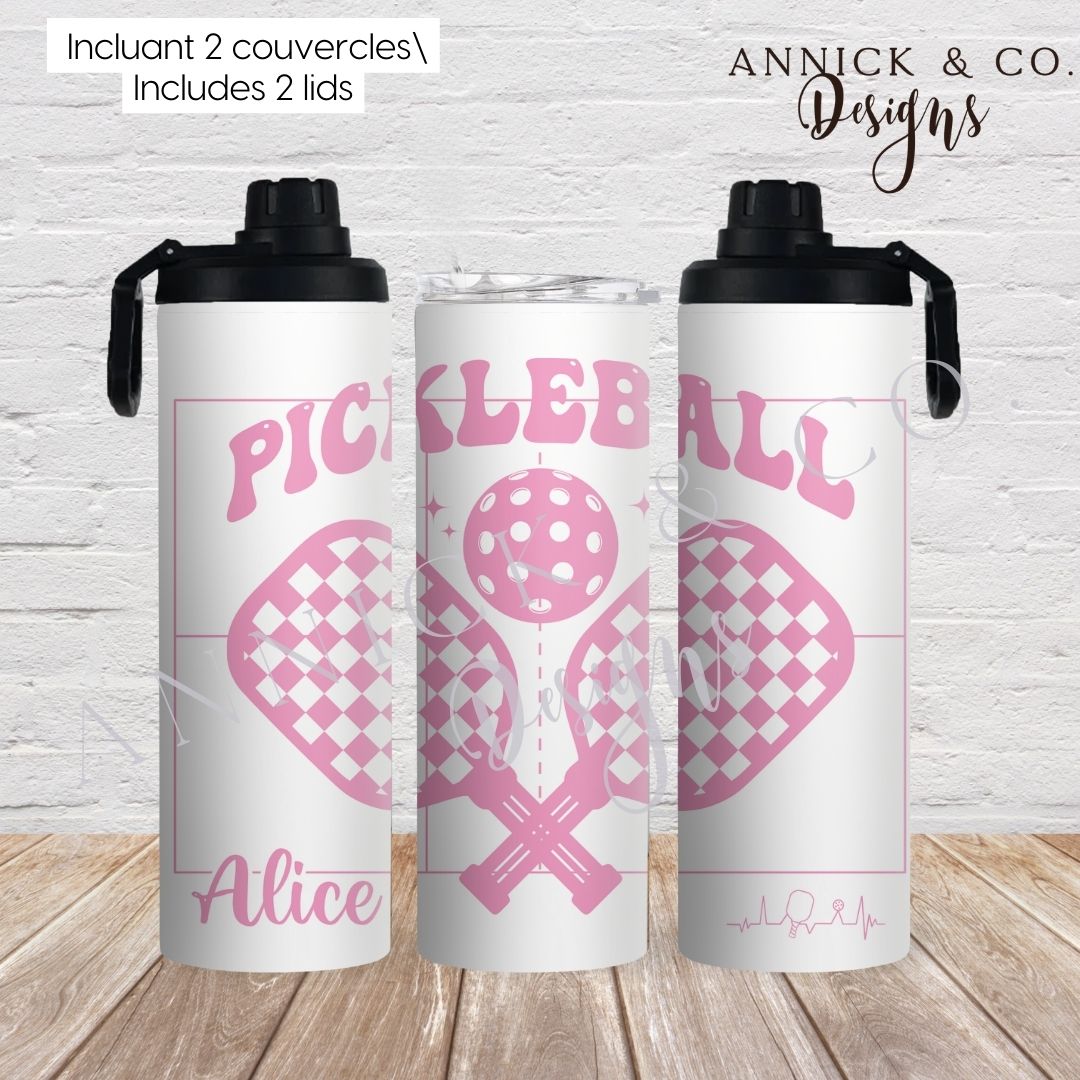 2in1 Pickelball 20oz bottle www.annickco.ca