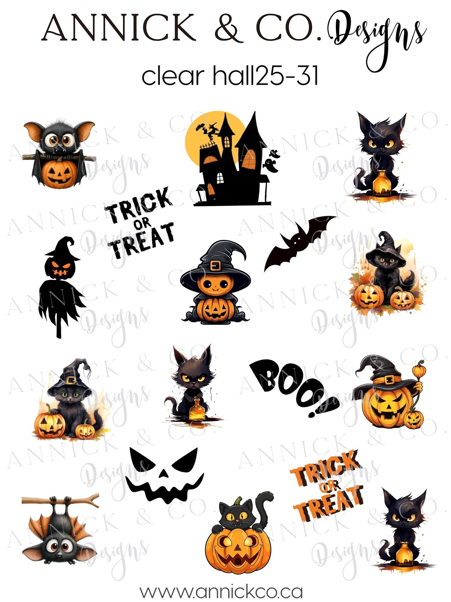 Décalques à transfert d'eau pour ongle halloween