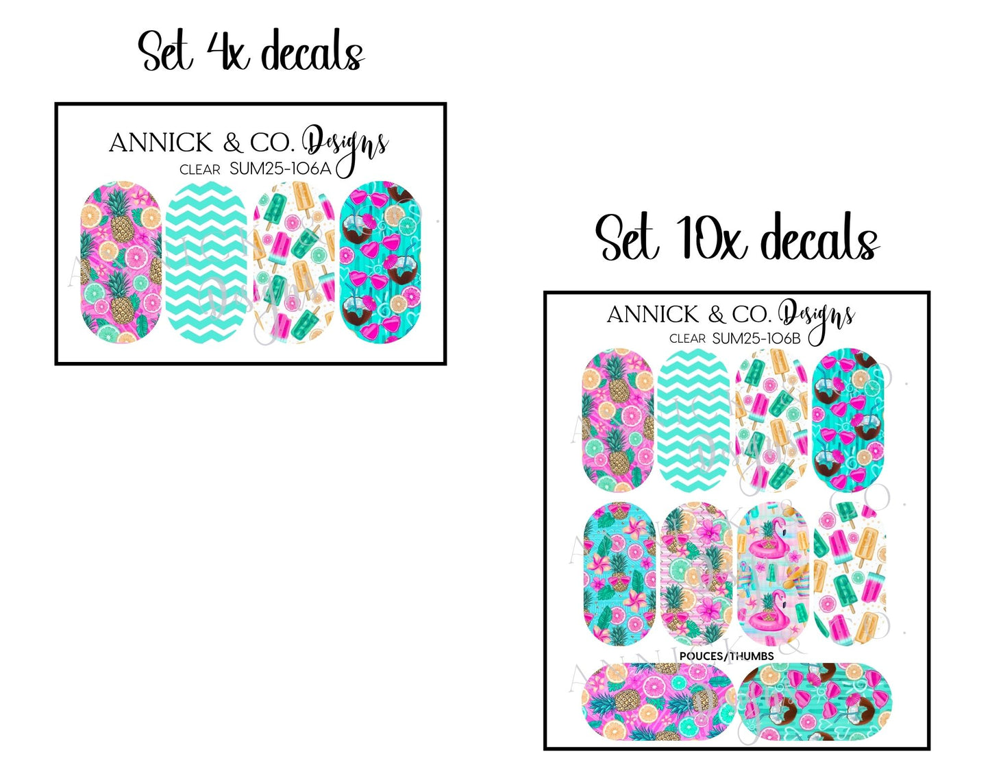 Decals for nails www.annickco.ca