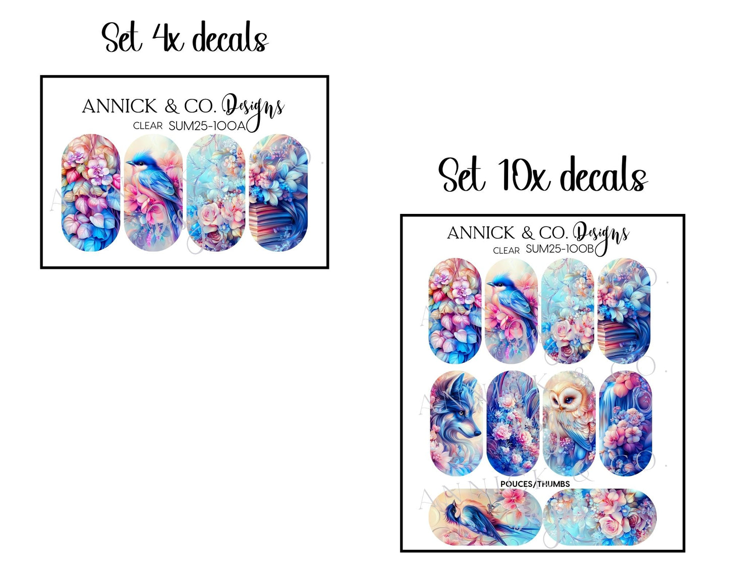 Nails decals www.annickco.ca