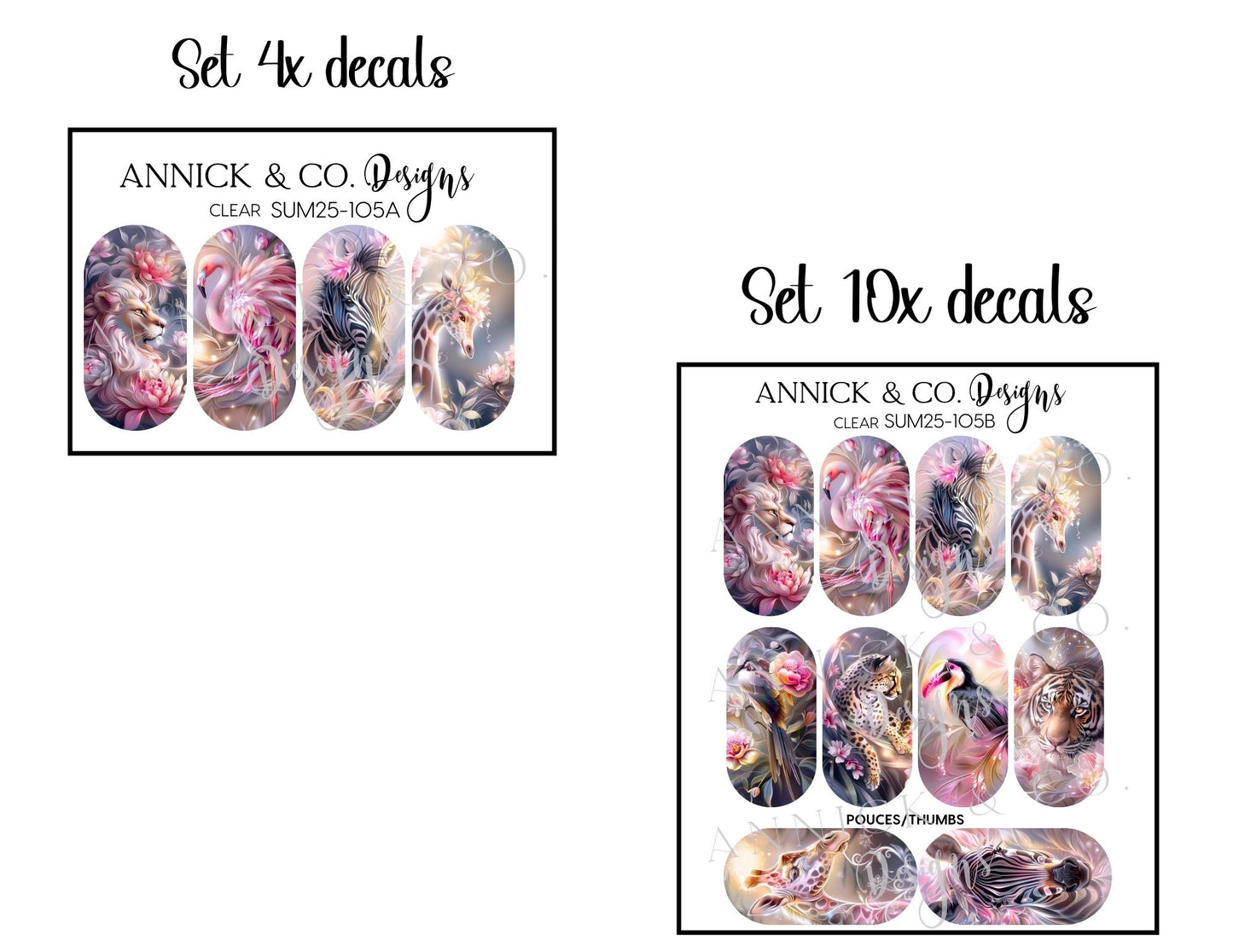 Nails decals www.annickco.ca