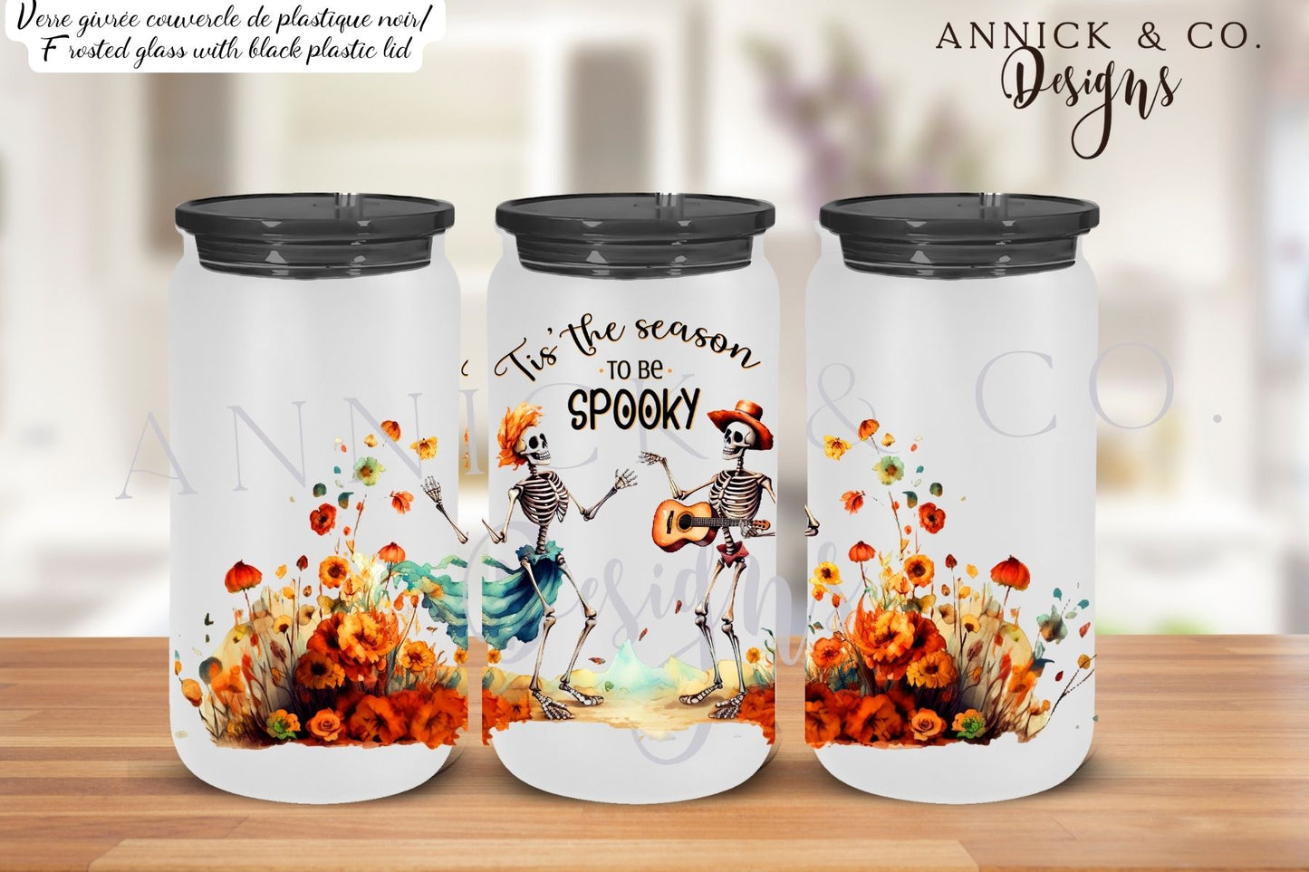16oz Iced Coffee Tumbler Season to be SPOOKY