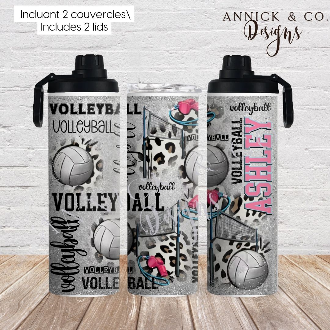 2in1 sport bottle -VOLLEYBALL www.annickco.ca