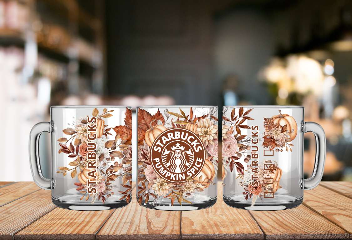 www.annickco.ca Pumpkins spices Starbucks double wall glass mug