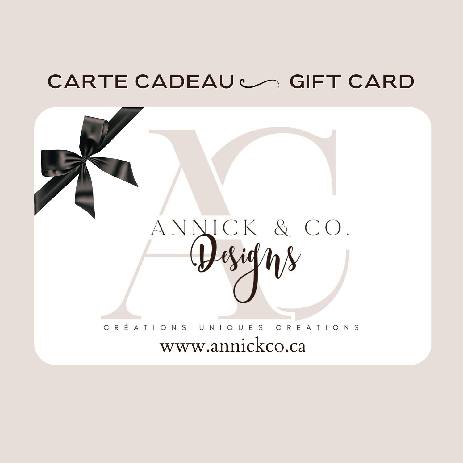 carte cadeau-gift card www.j4funboutique.com