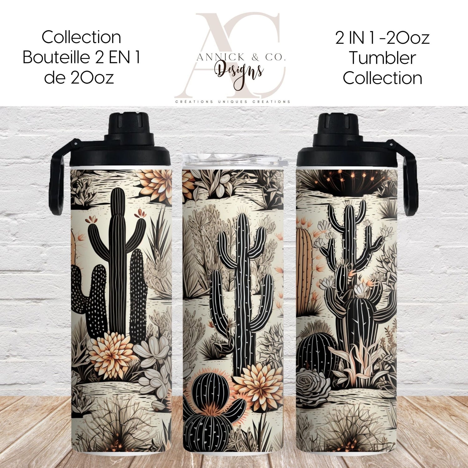Bouteilles 2 EN 1 de 20oz