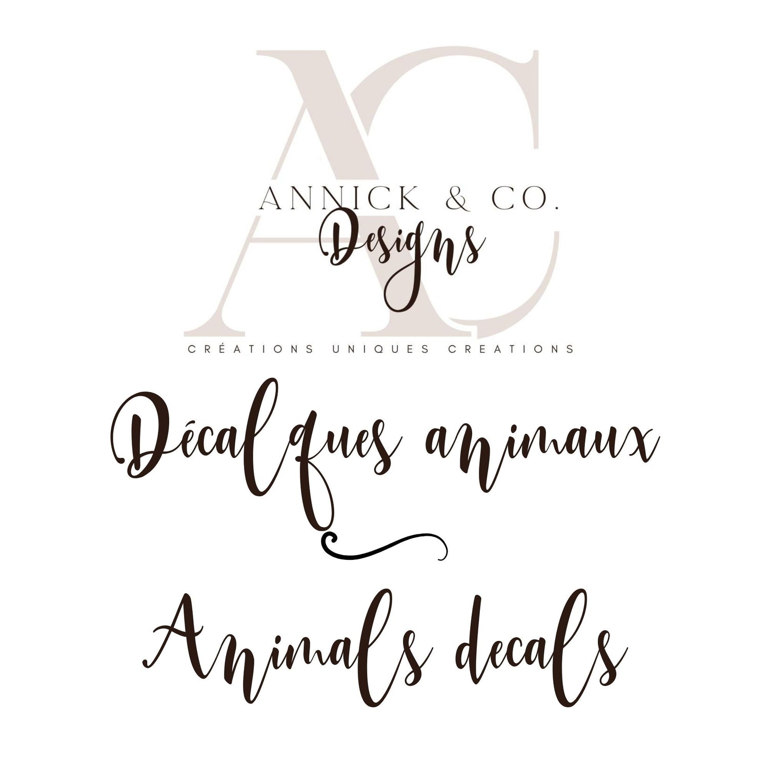 Décalques Animaux