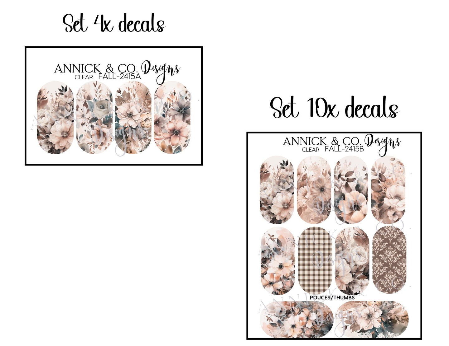 Decals for nails www.annickco.ca