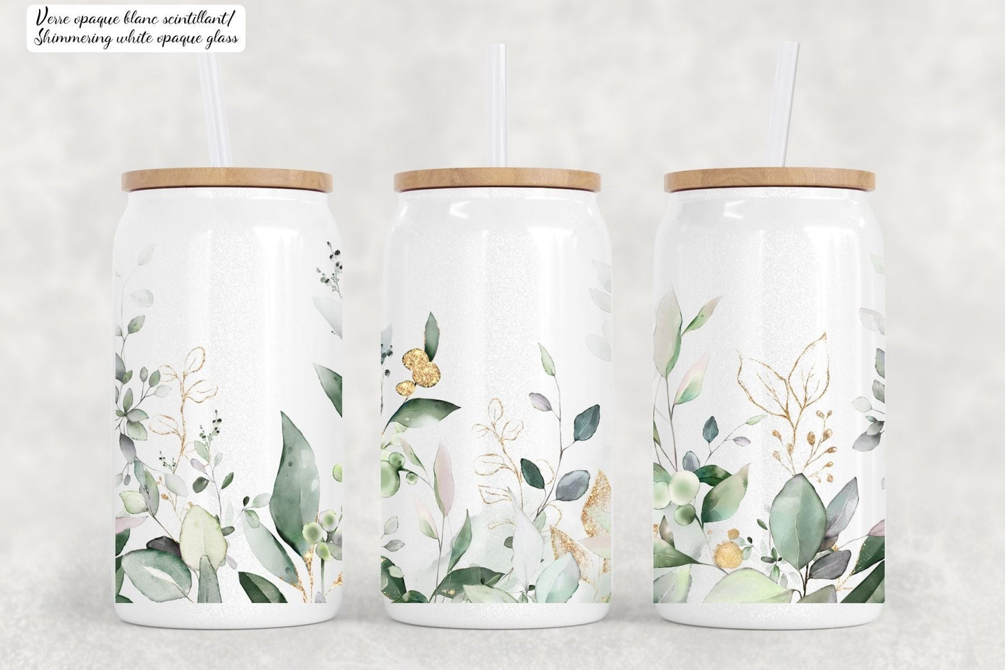 Delicat leafs libbey glass can www.annickco.ca