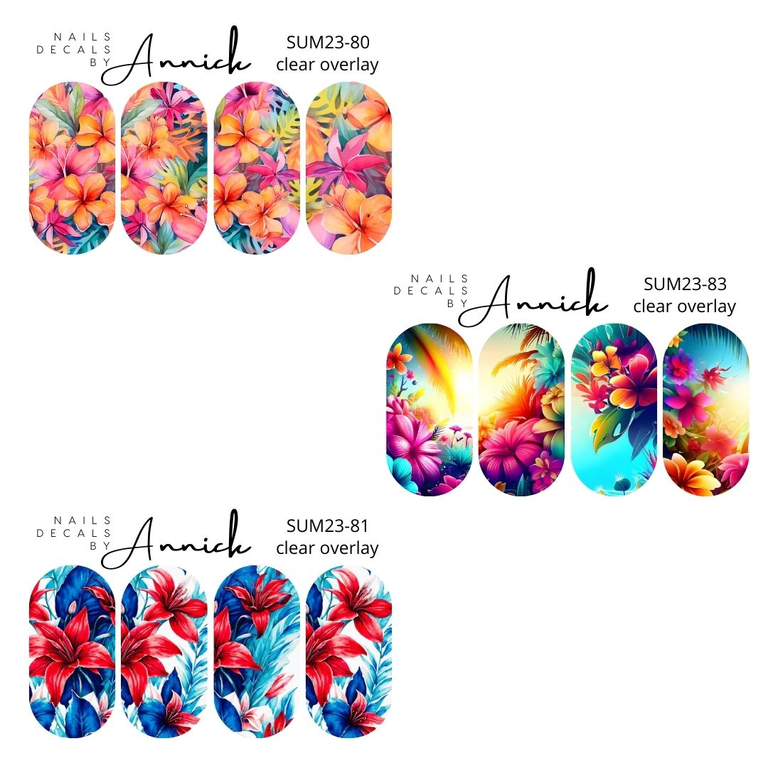 Summer nails decals www.annickco.ca