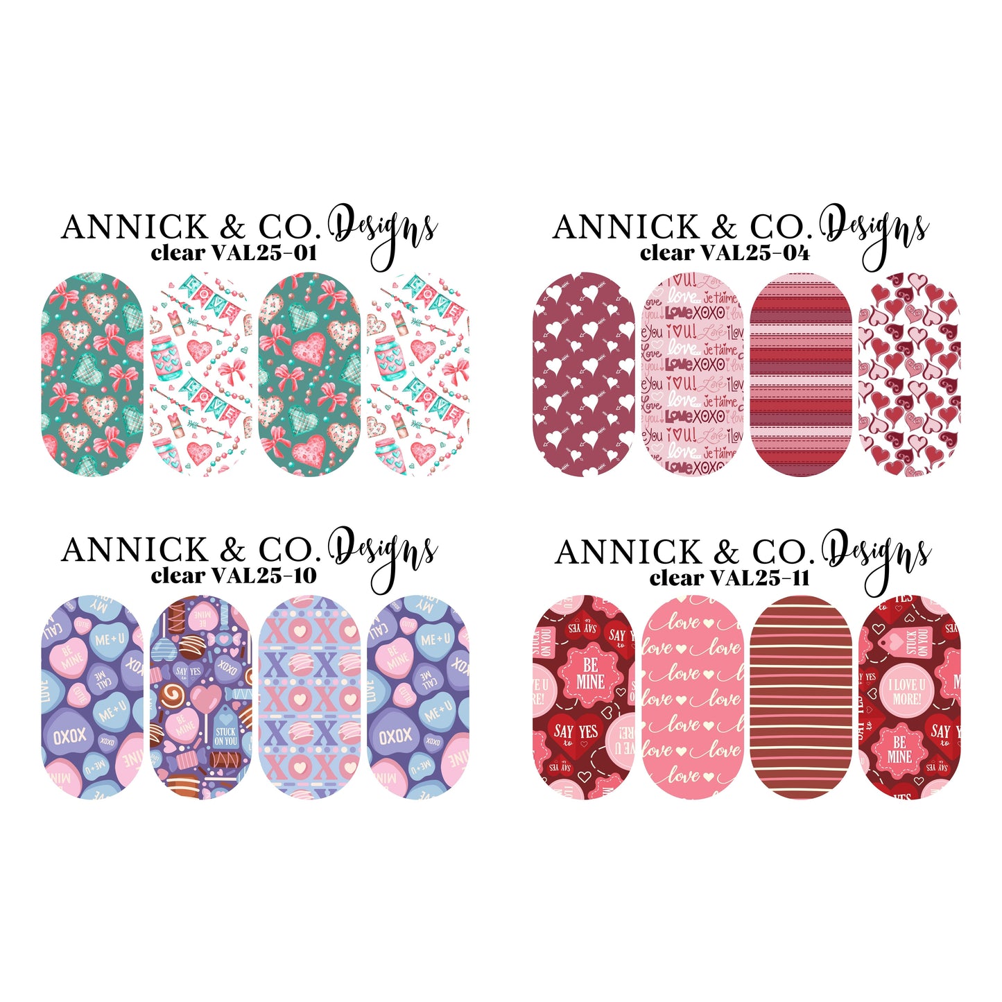 VALENTINE'S DAY Decals for nails