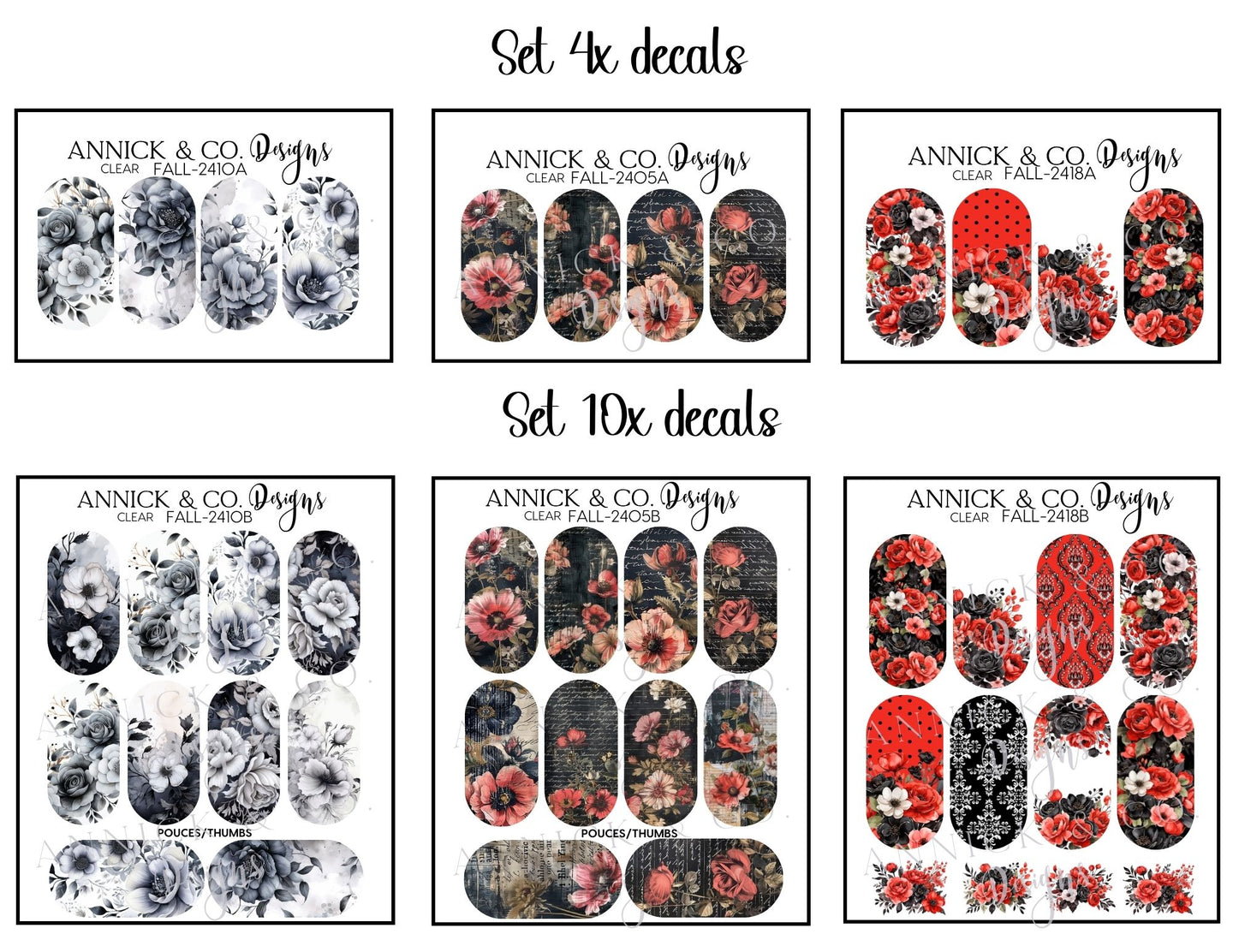 Decals for nails www.annickco.ca